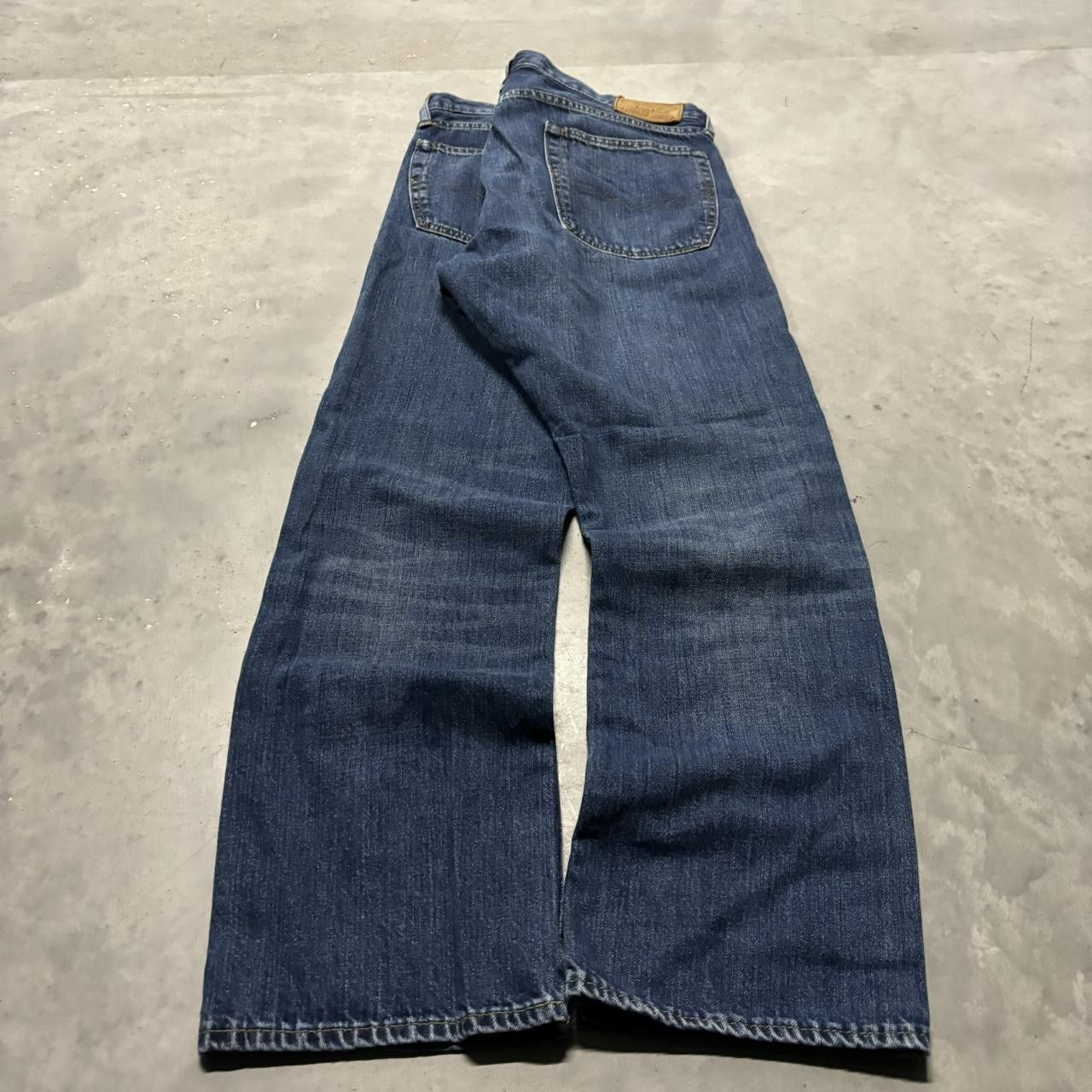Polo Ralph Lauren × Vintage Crazy Y2K/2000s Grunge Polo Ralph Lauren Dark Wash Denim Jeans! Size US 36 / EU 52 - 4 Thumbnail
