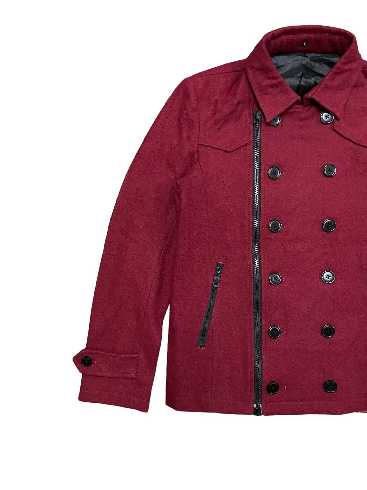 semanticdesign Double Breasted Wool Coat Jacket Size US L / EU 52-54 / 3 - 2 Thumbnail