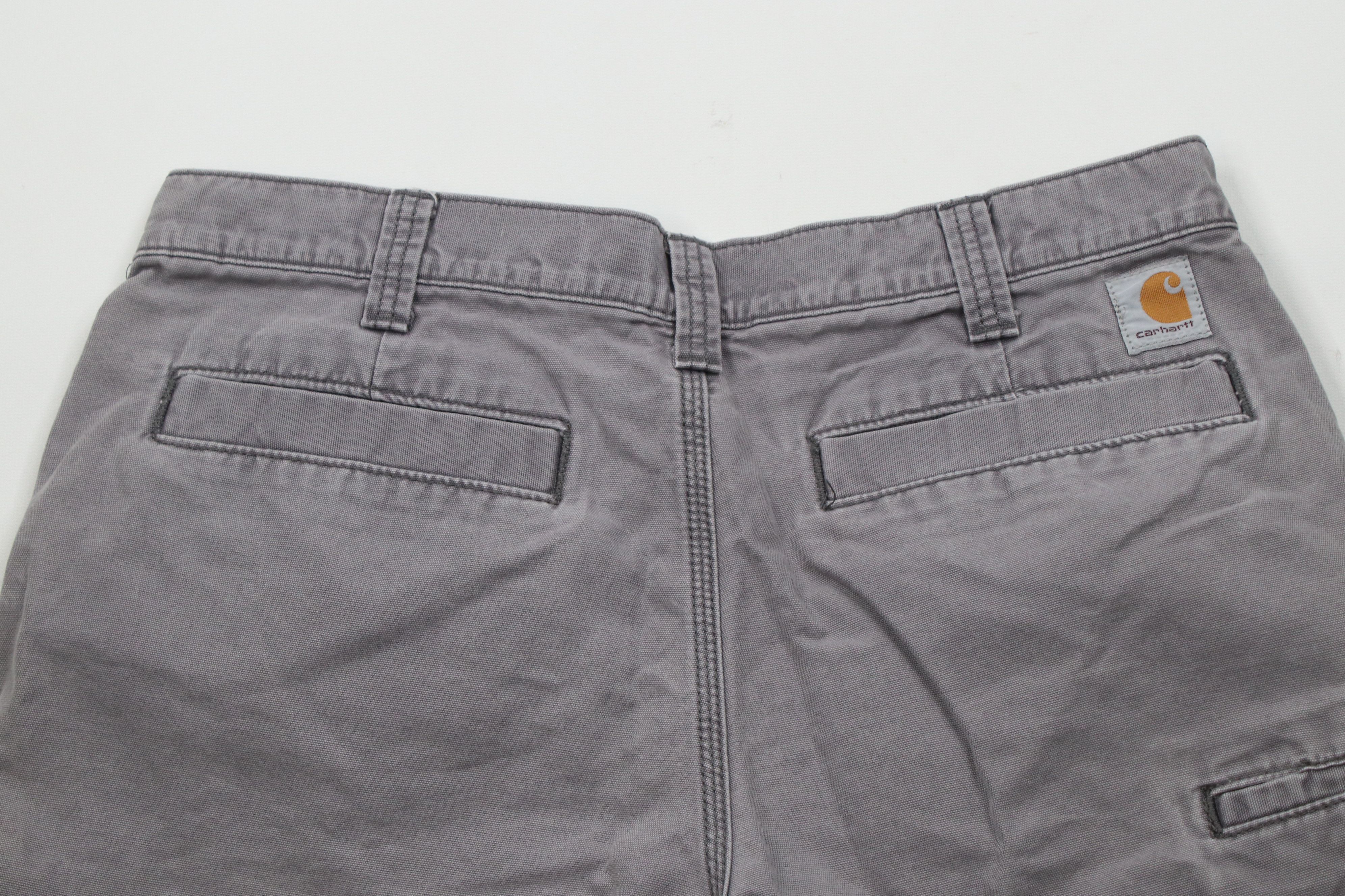 Carhartt × Vintage Vintage Carhartt Canvas Relaxed Fit Dungaree Shorts Gray Size US 34 / EU 50 - 10 Thumbnail