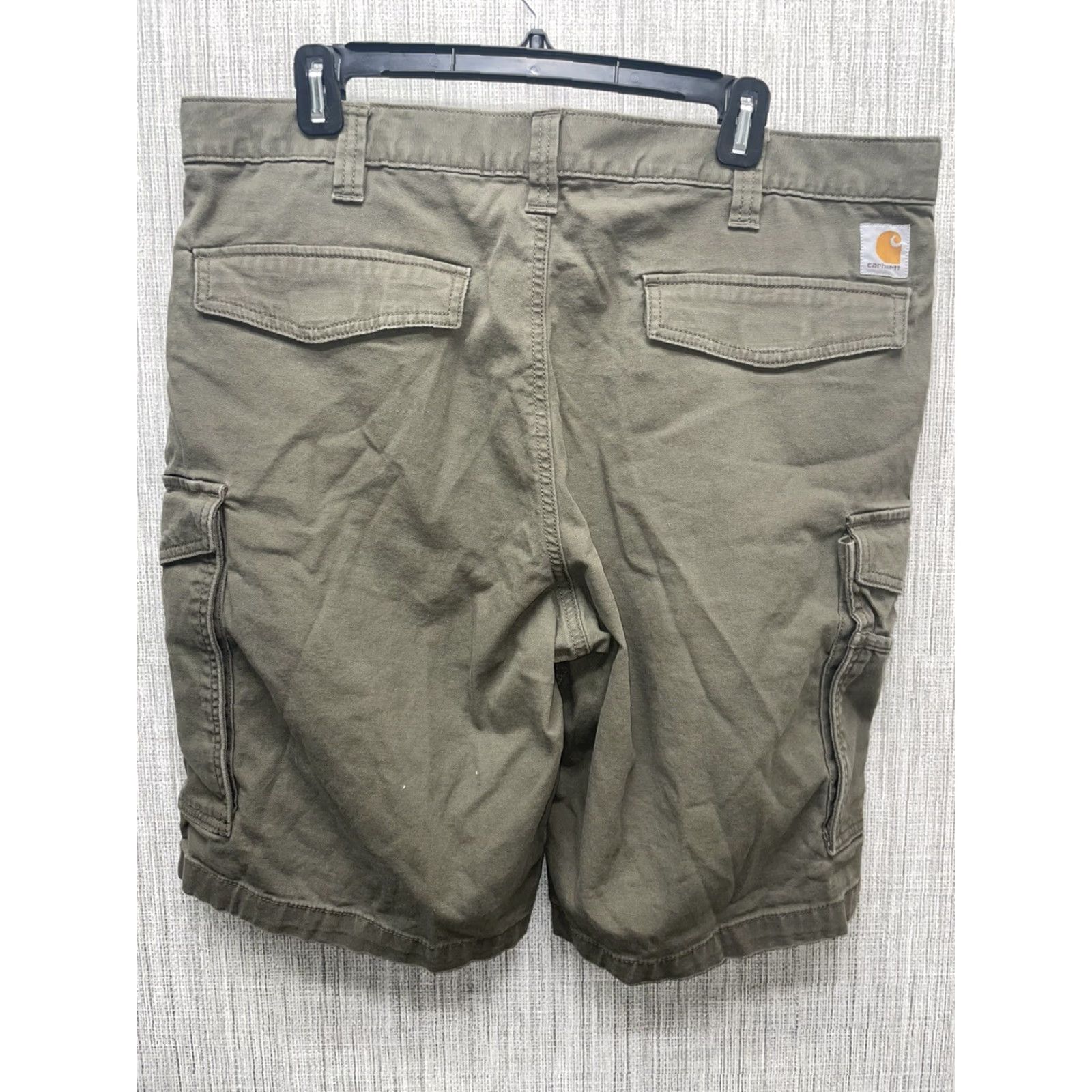 Carhartt Carhartt Cargo Shorts Mens Size 38 Green Relaxed Fit Size US 38 / EU 54 - 4 Thumbnail