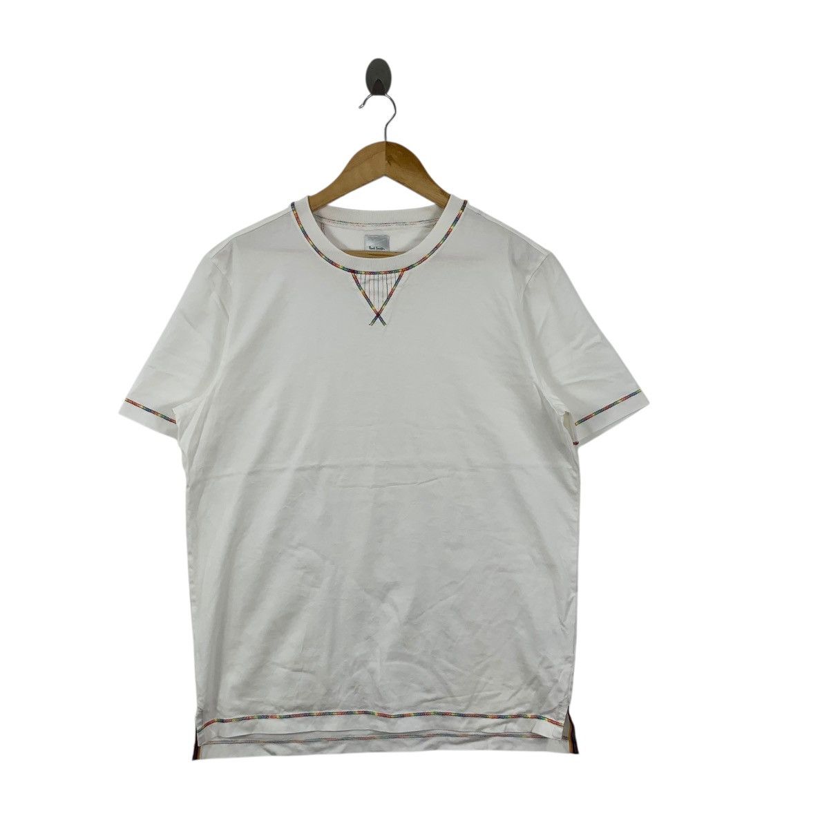 Paul Smith Vintage PAUL SMITH LONDON Minimalist Design Ringer Tee Shirt Size US L / EU 52-54 / 3 - 3 Thumbnail