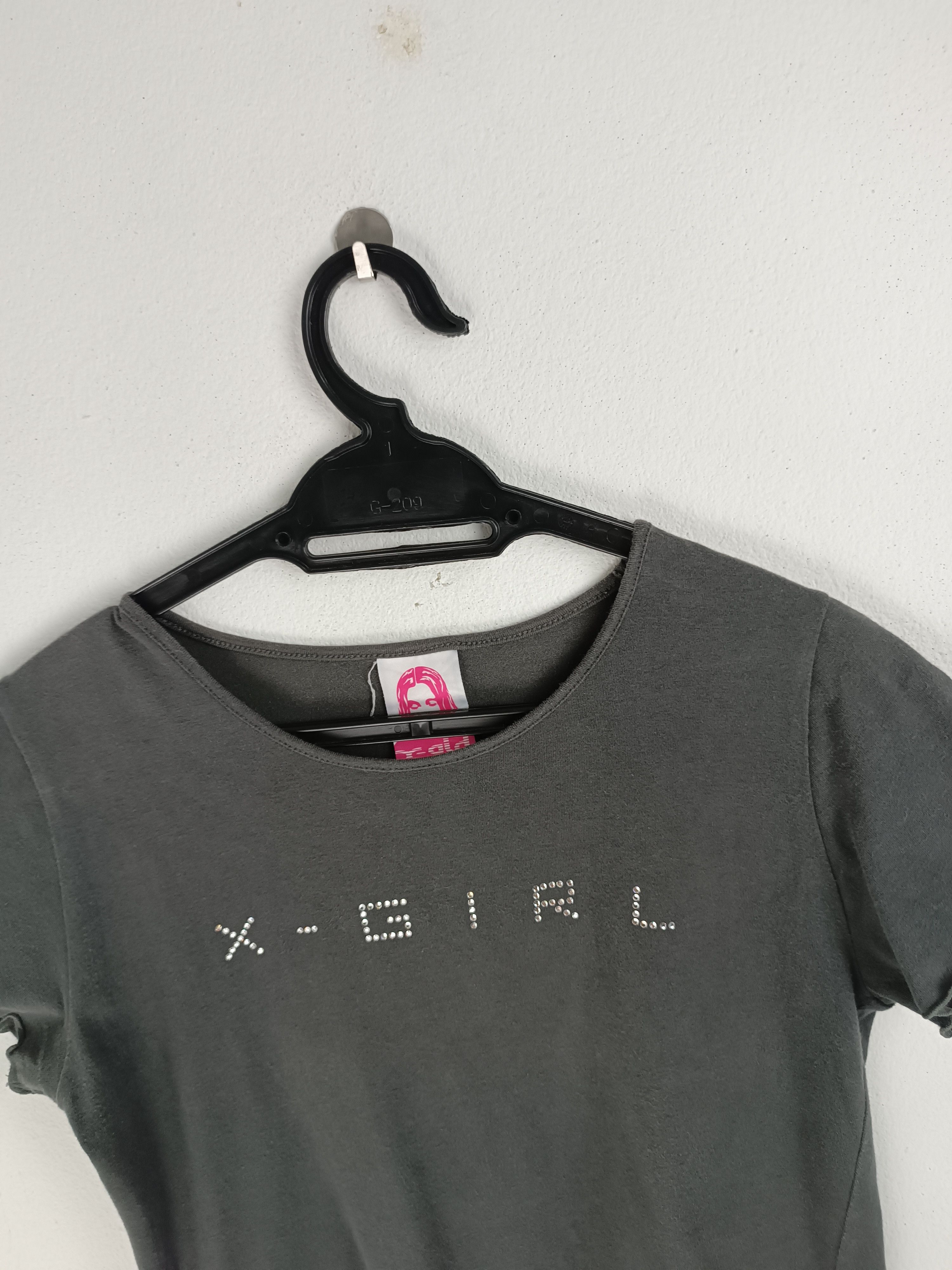 Vintage VINTAGE Y2K X-GIRL RHINESTONE BLINK CROP TOP VERY RARE Size XS / US 0-2 / IT 36-38 - 10 Thumbnail