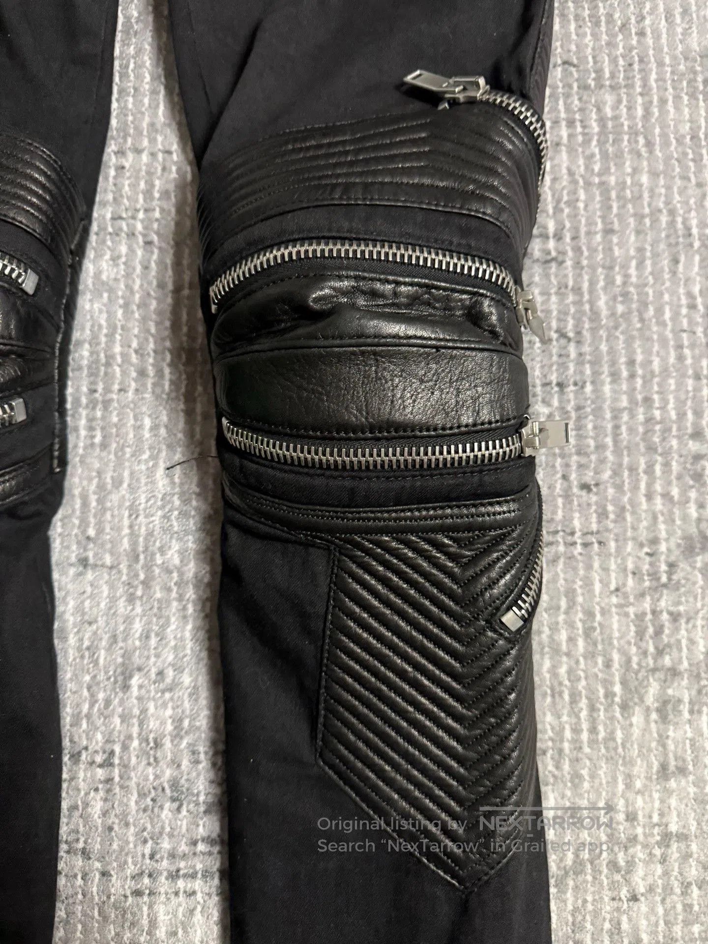 Saint Laurent Paris Saint Laurent D08 Black Biker Jeans. Size US 27 - 6 Thumbnail