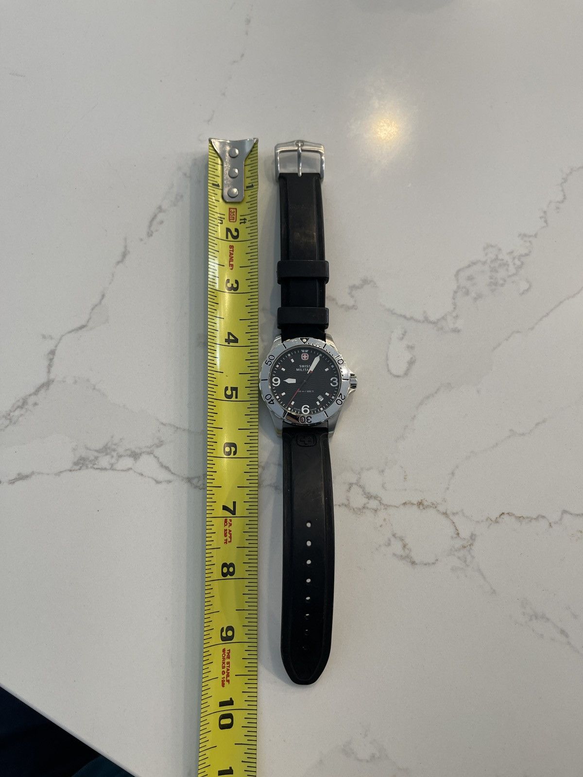 Vintage Swiss Military stainless steel watch 7217x dive Size ONE SIZE - 2 Thumbnail