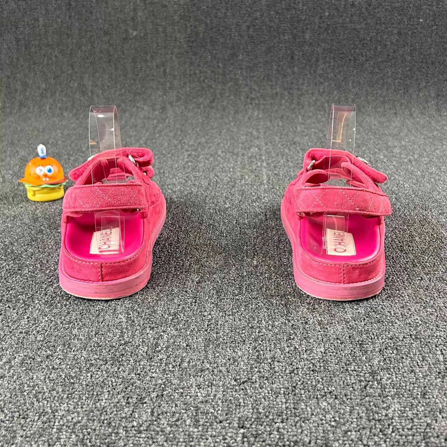 Chanel Chanel Women's Pink CC Logo Sandals Size 38 Size US 7.5 / IT 37.5 - 5 Thumbnail