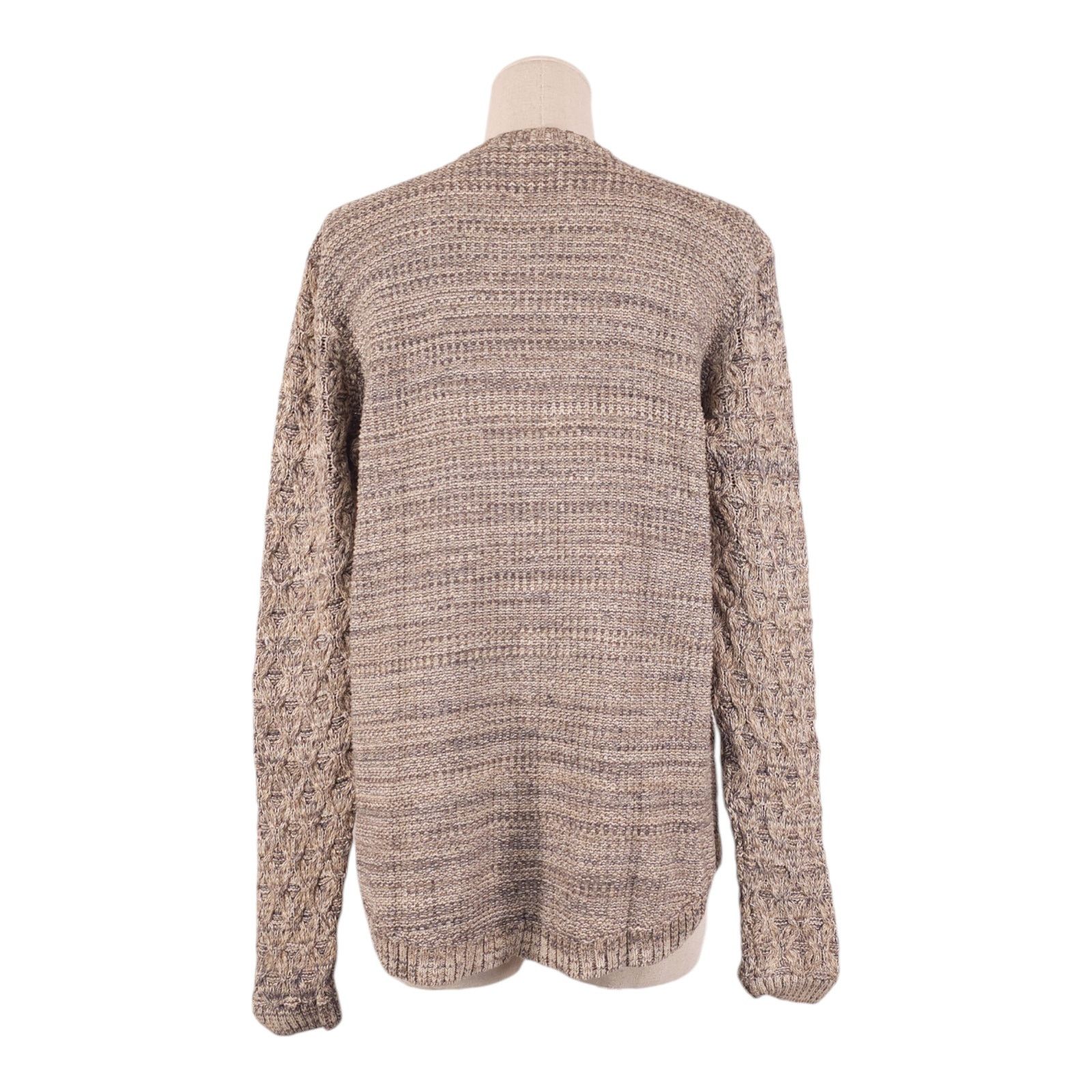 Other Jeanne Pierre Knit Cotton Sweater Beige Gray Sz Large Size L / US 10 / IT 46 - 3 Thumbnail