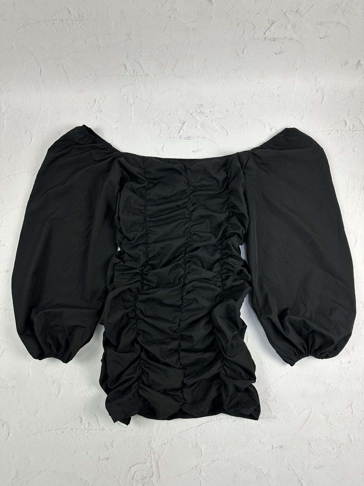 Japanese Brand × Vintage Vintage Parachute Sleeve Black Blouse Size XL / US 12-14 / IT 48-50 - 5 Thumbnail