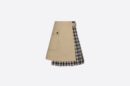 image of Dior O1W1Db10124 Skirt In Black & White in Black/White, Women's (Size 25)
