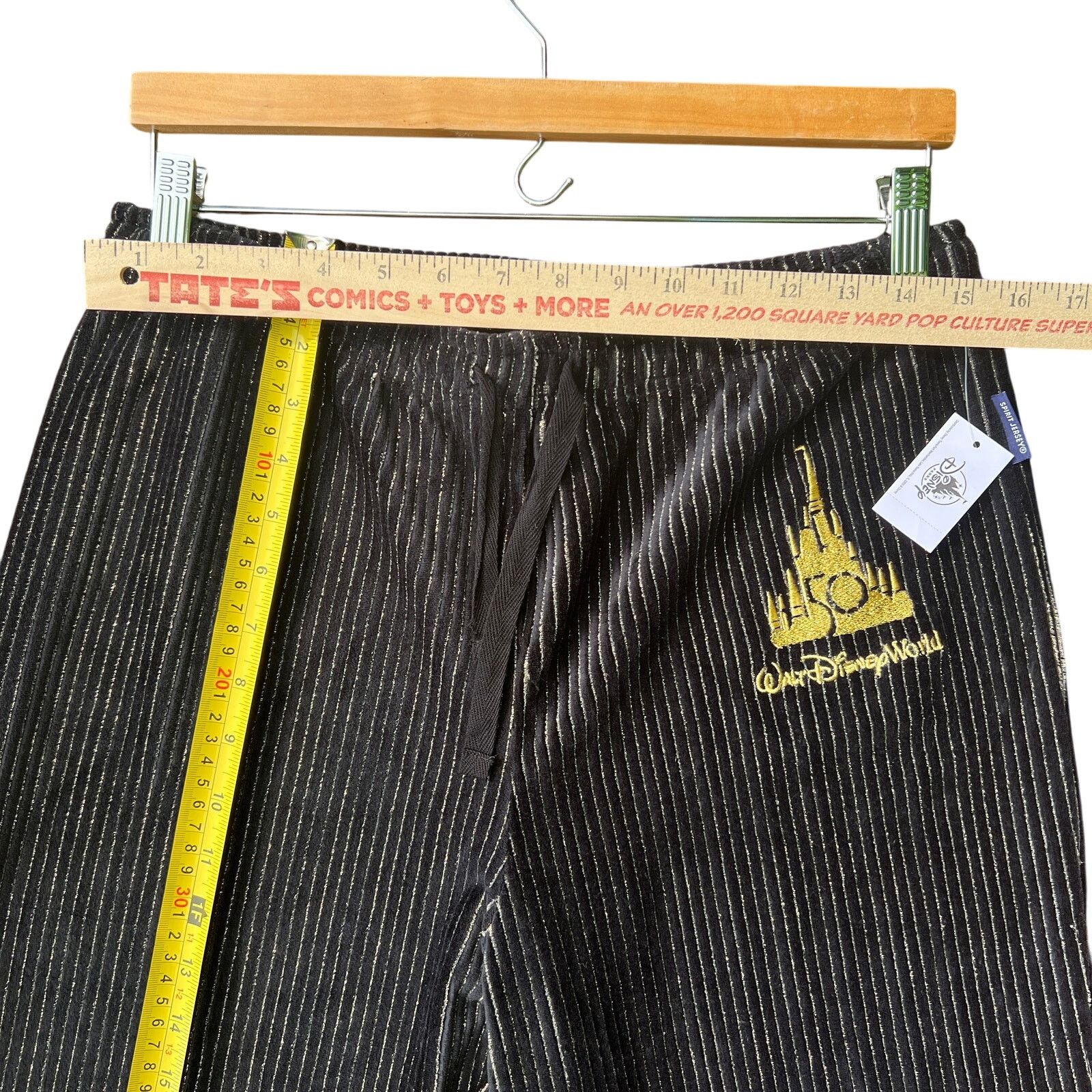 Disney Disney Luxe Velour Joggers Black Gold 50t SpiritJersey M NWT Size 32" / US 10 / IT 46 - 6 Thumbnail