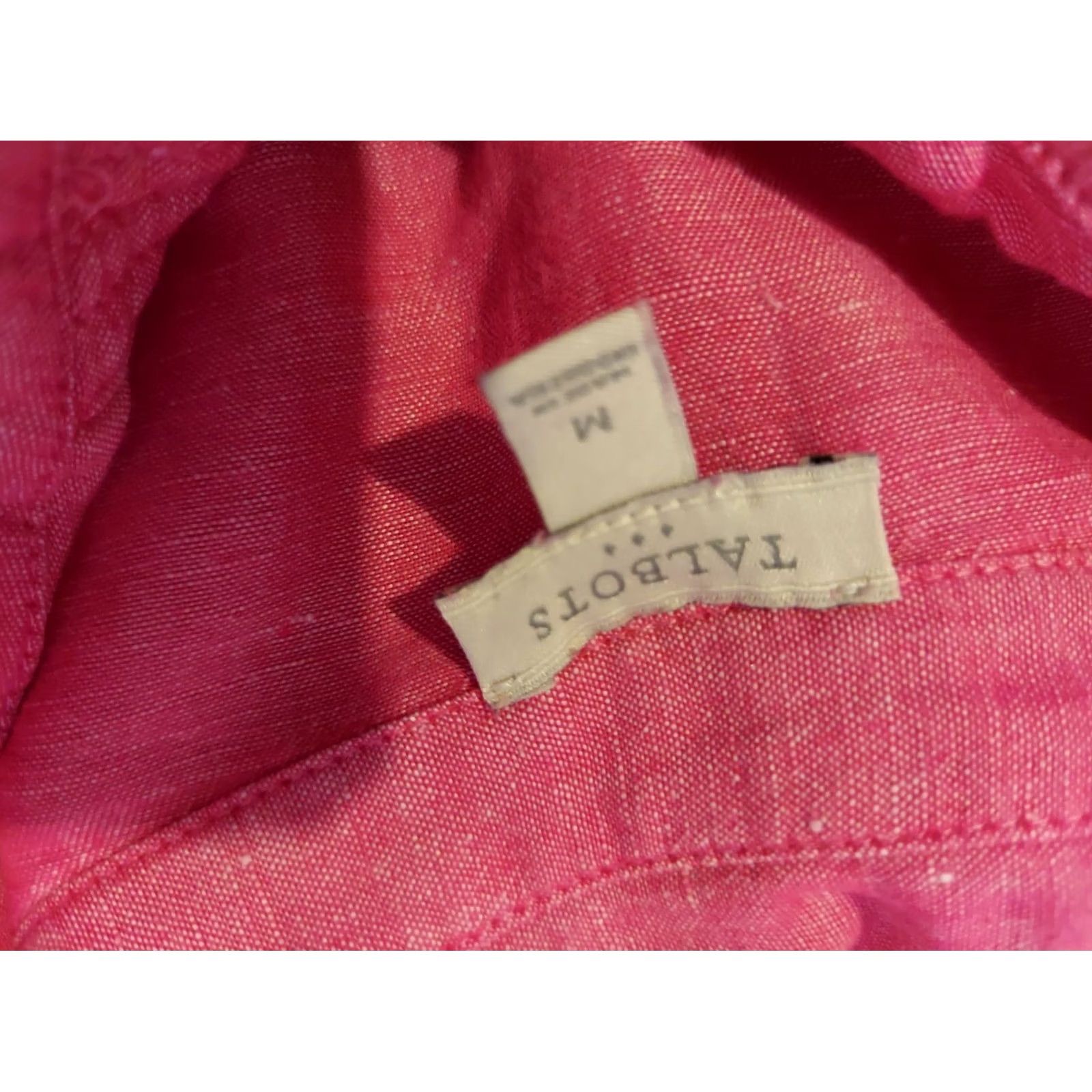 Talbots Talbots Shirt Linen Purple Long Sleeve Blouse M Medium Womens Size M / US 6-8 / IT 42-44 - 3 Thumbnail