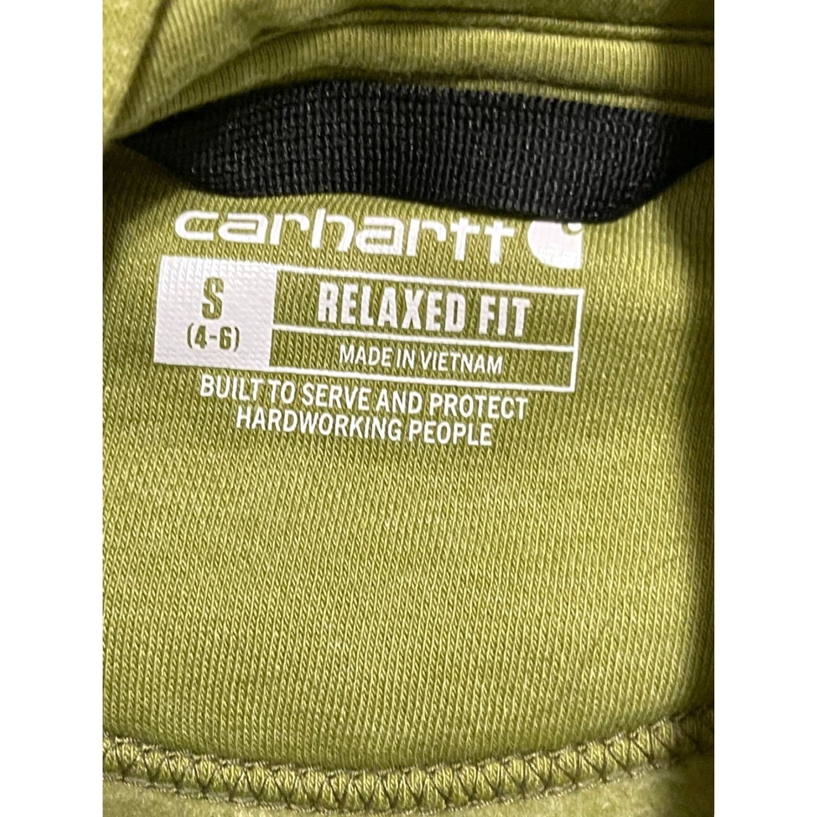 Carhartt Carhartt Hoodie Womens Size Small Green Pullover Relaxed Fit Drawstring Size S / US 4 / IT 40 - 5 Thumbnail