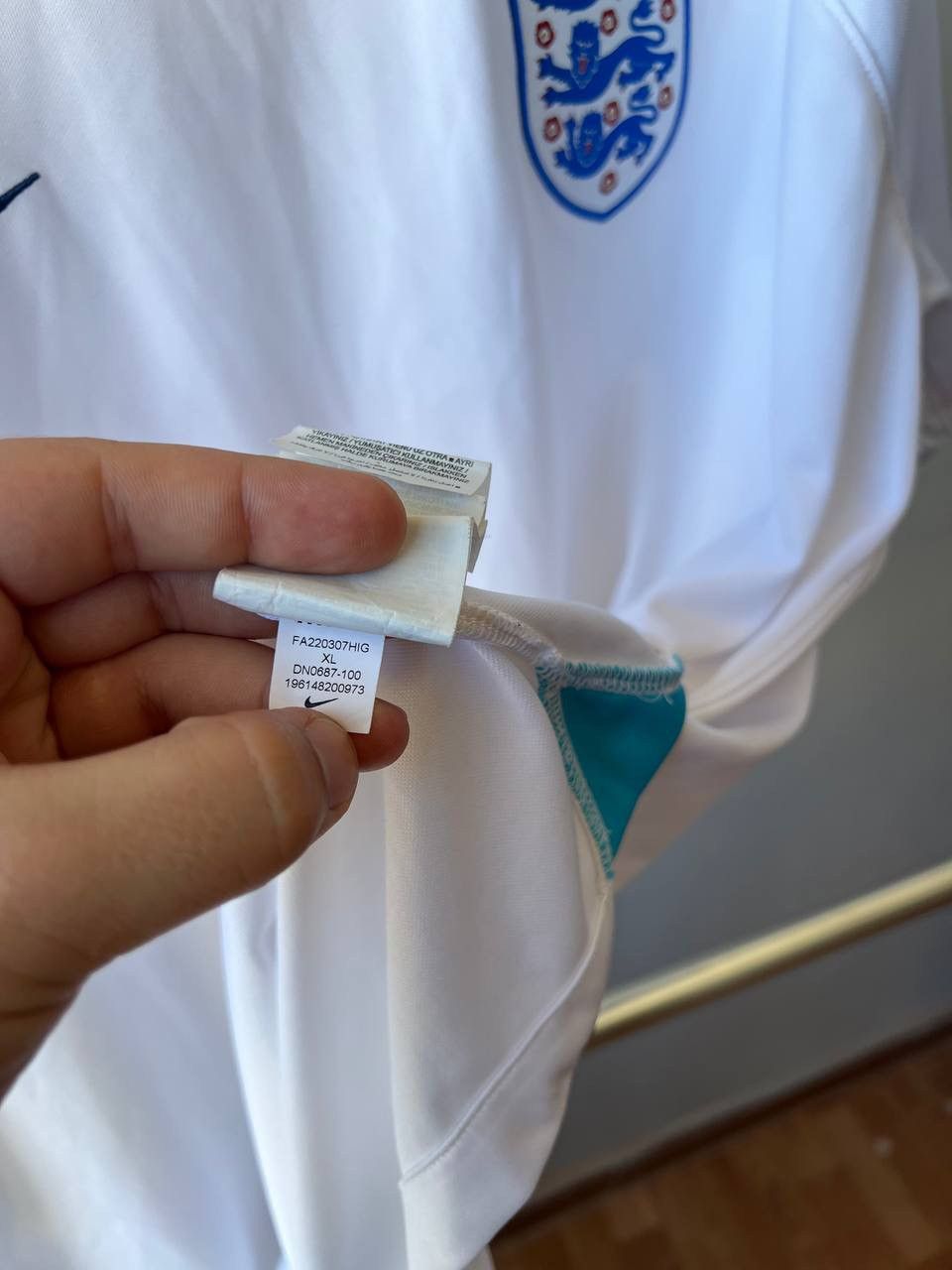 Nike 2022/23 ENGLAND TEAM HOME SOCCER JERSEY FOOTBALL SHIRT RARE Size US XL / EU 56 / 4 - 10 Thumbnail