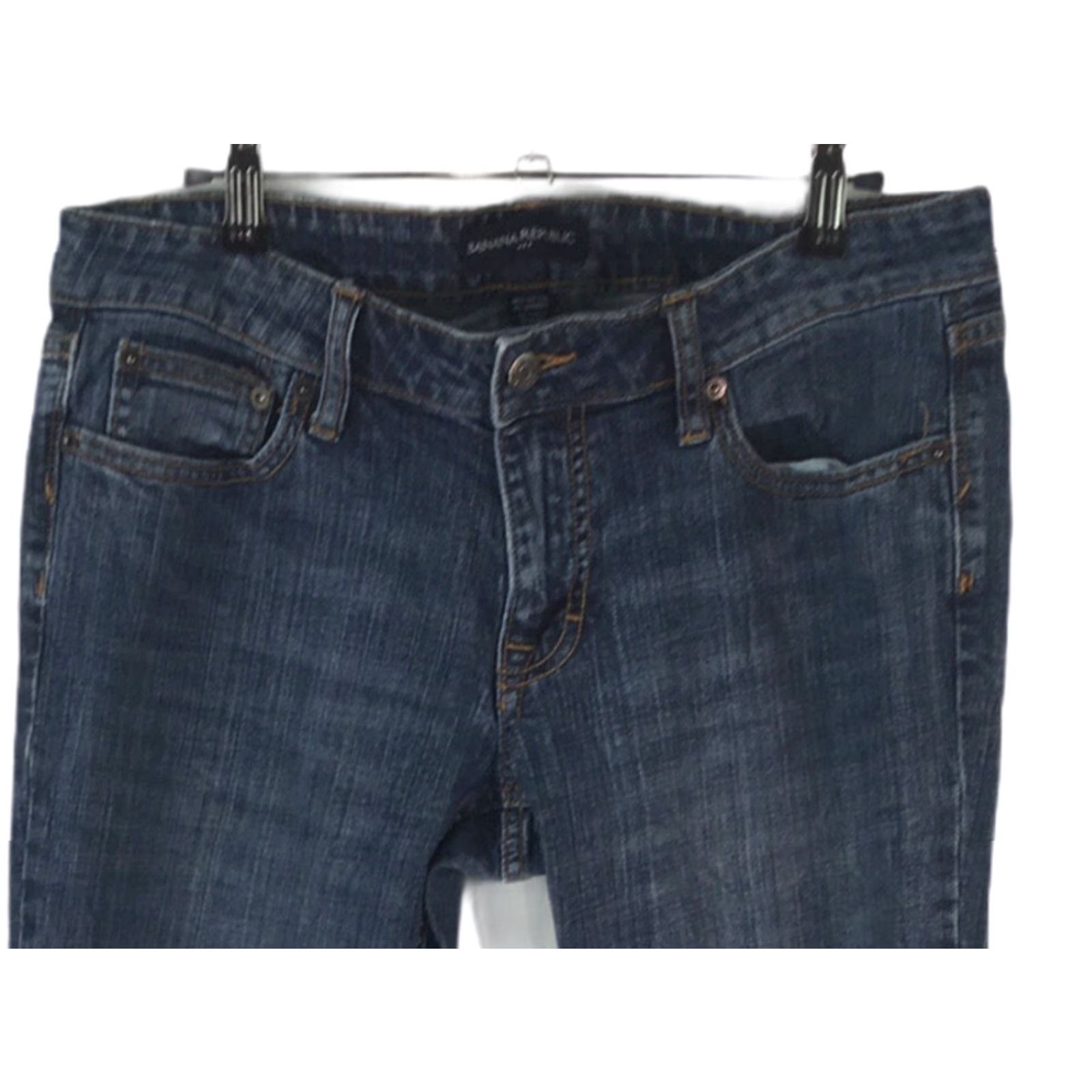 Banana Republic VINTAGE Banana Republic Womens Boot Cut Jeans Blue Medium Wash Stretch Whiskered Denim 8 Size 30" / US 8 / IT 44 - 2 Thumbnail