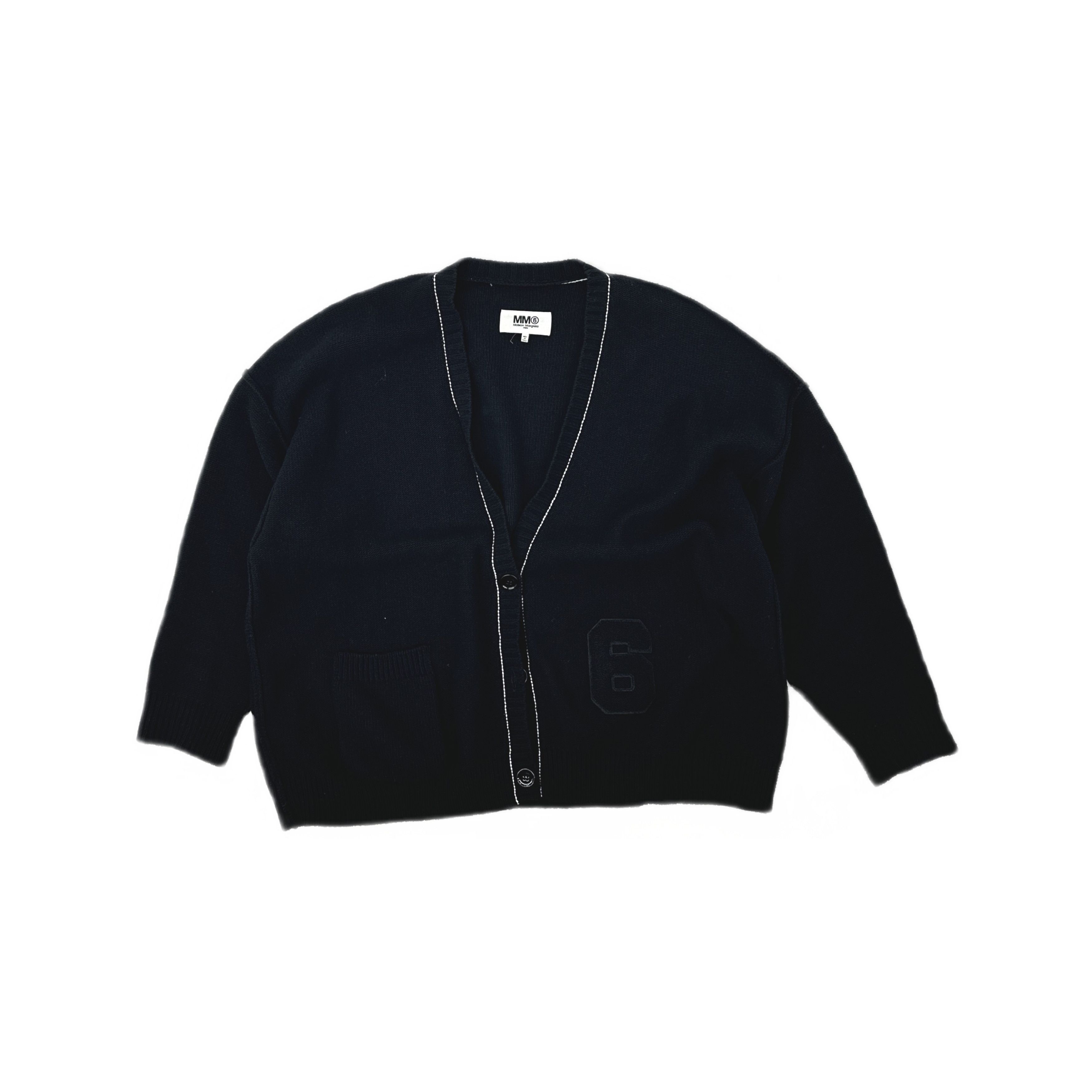 MM6 MM6 Maison Margiela Number Patch Cardigan Size L Size L / US 10 / IT 46 - 1 Thumbnail