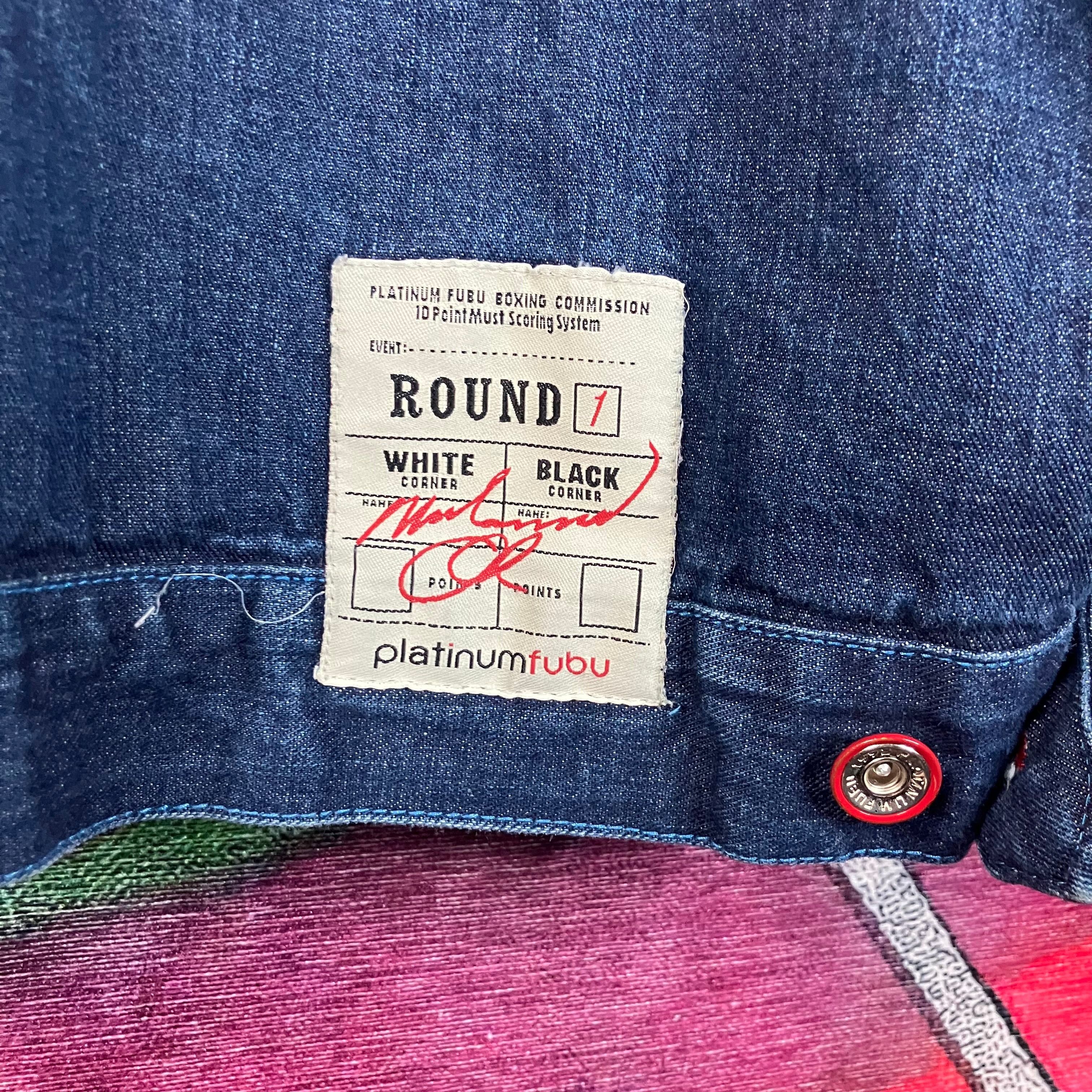 Fubu × Vintage Vintage Y2K Platinum FUBU Limited Edition ‘ALI’ Denim Jacket Size US XL / EU 56 / 4 - 5 Thumbnail