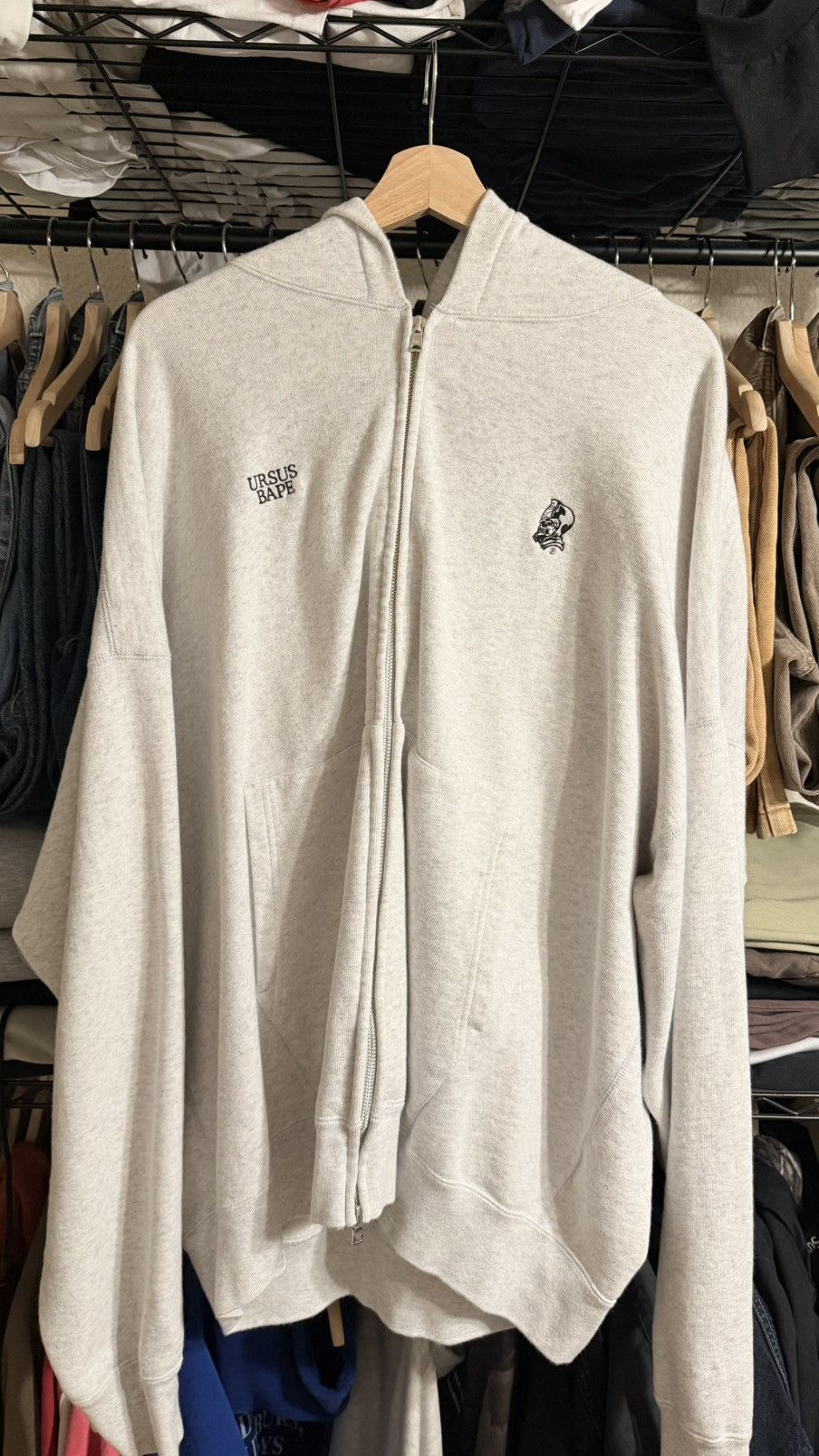 Bape Bape ursus grey hoodie Size US XXL / EU 58 / 5 - 1 Thumbnail