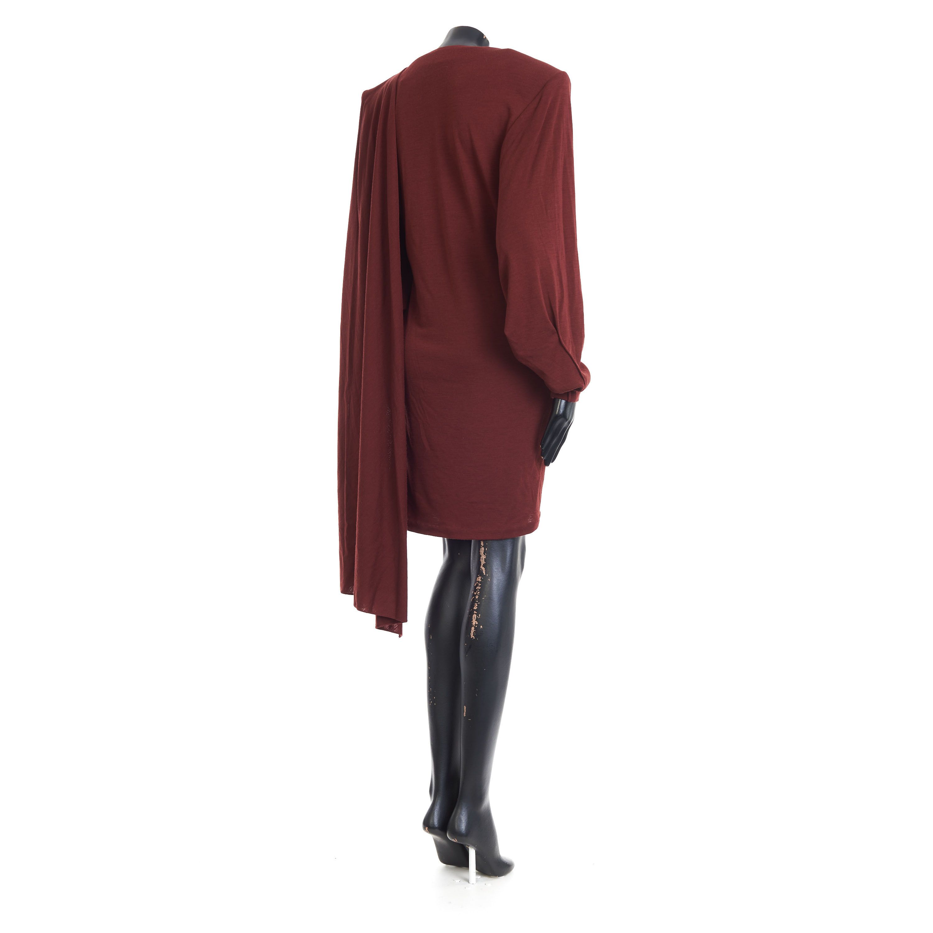 Saint Laurent Paris Draped Dress In Wool Jersey Size S / US 4 / IT 40 - 6 Thumbnail