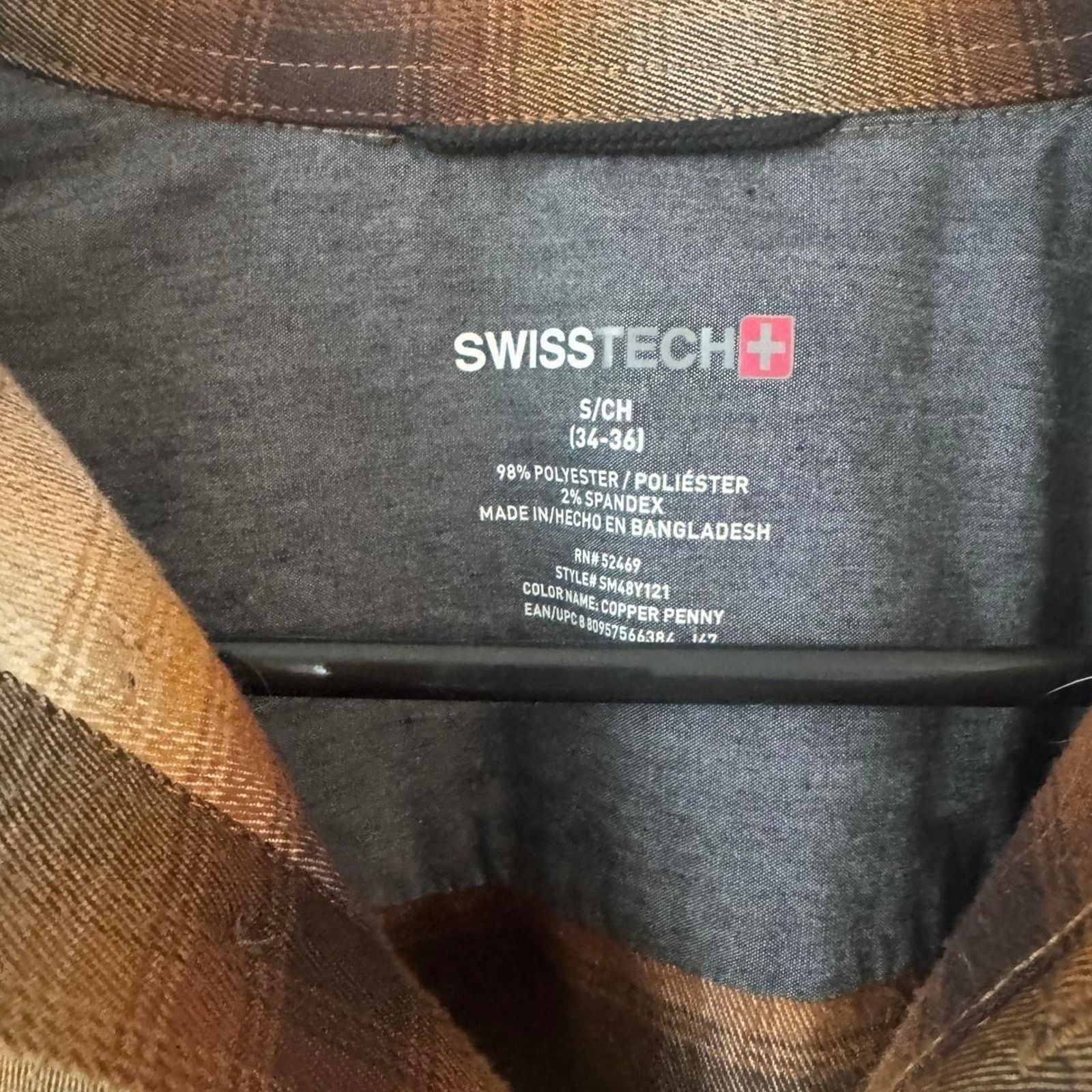 Other Cabincore cozy brown plaid button up shirt Swiss Tech Size US S / EU 44-46 / 1 - 3 Thumbnail