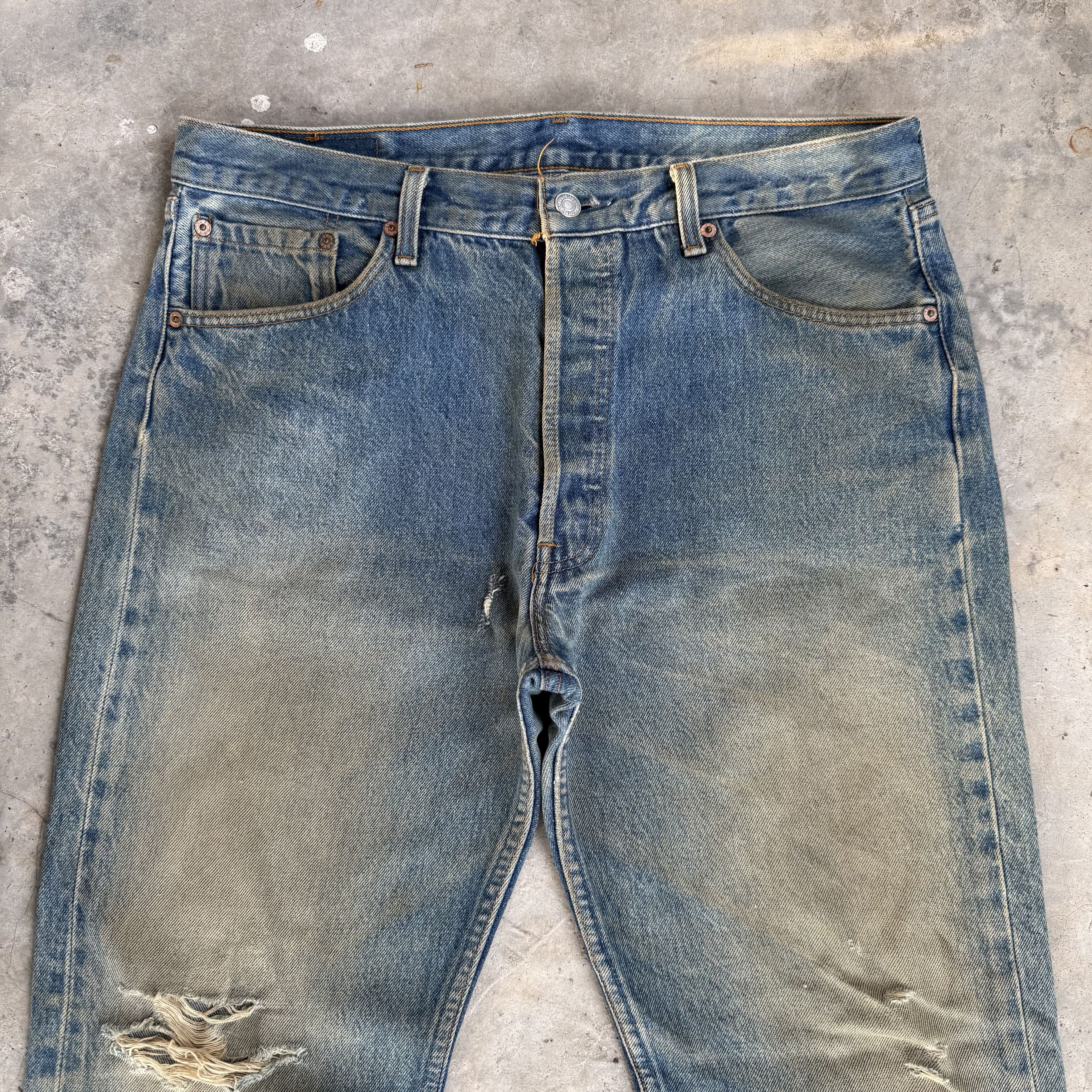 Levi's Vintage Clothing Vintage Levi's 501 95s Made Usa Rusty Denim Size US 36 / EU 52 - 4 Thumbnail