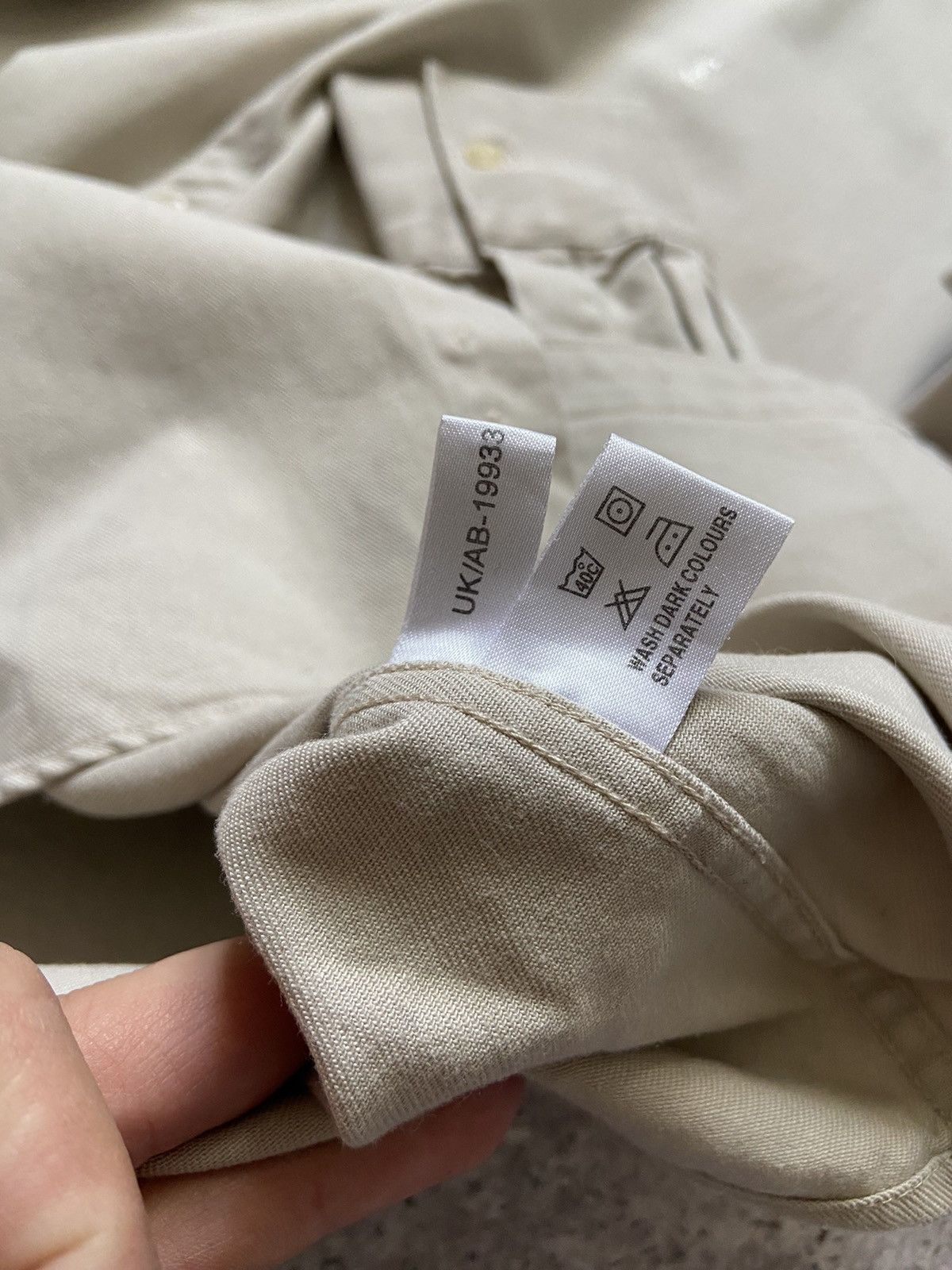 Vintage Cotton YSL Shirt Beige Size US S / EU 44-46 / 1 - 5 Thumbnail