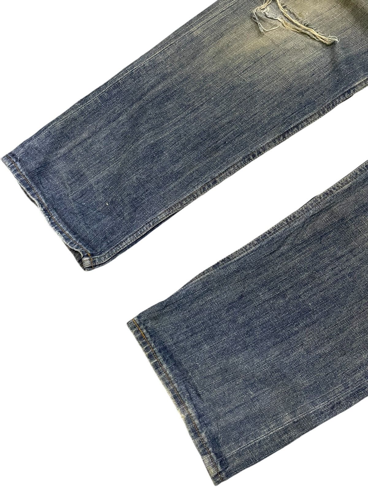 Hysteric Glamour Vintage Japanese Brand Mud Wash Loose Distressed Jeans Size US 36 / EU 52 - 5 Thumbnail