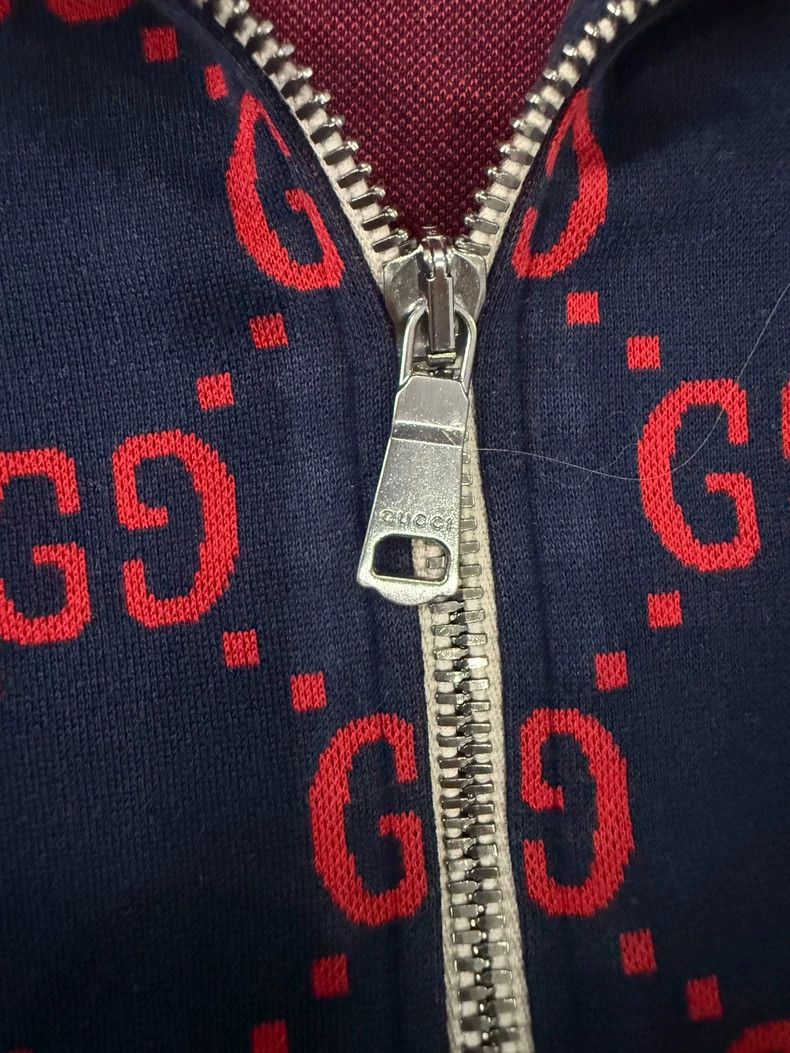 Gucci Gucci Classic GG cotton jacquard stand-up collar zipper lon Size US L / EU 52-54 / 3 - 3 Thumbnail