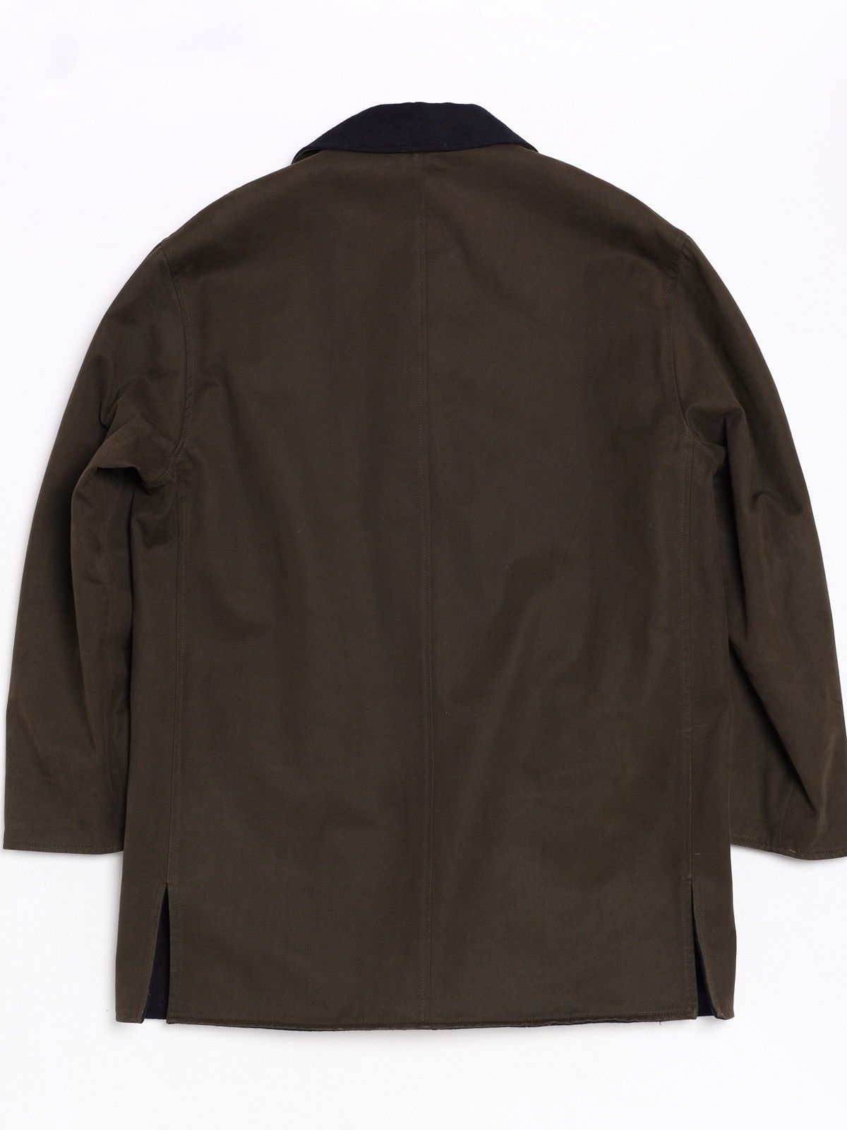 Ermenegildo Zegna Ermenegildo Zegna Reversible Wool Navy Cotton Brown Coat Size US M / EU 48-50 / 2 - 4 Thumbnail