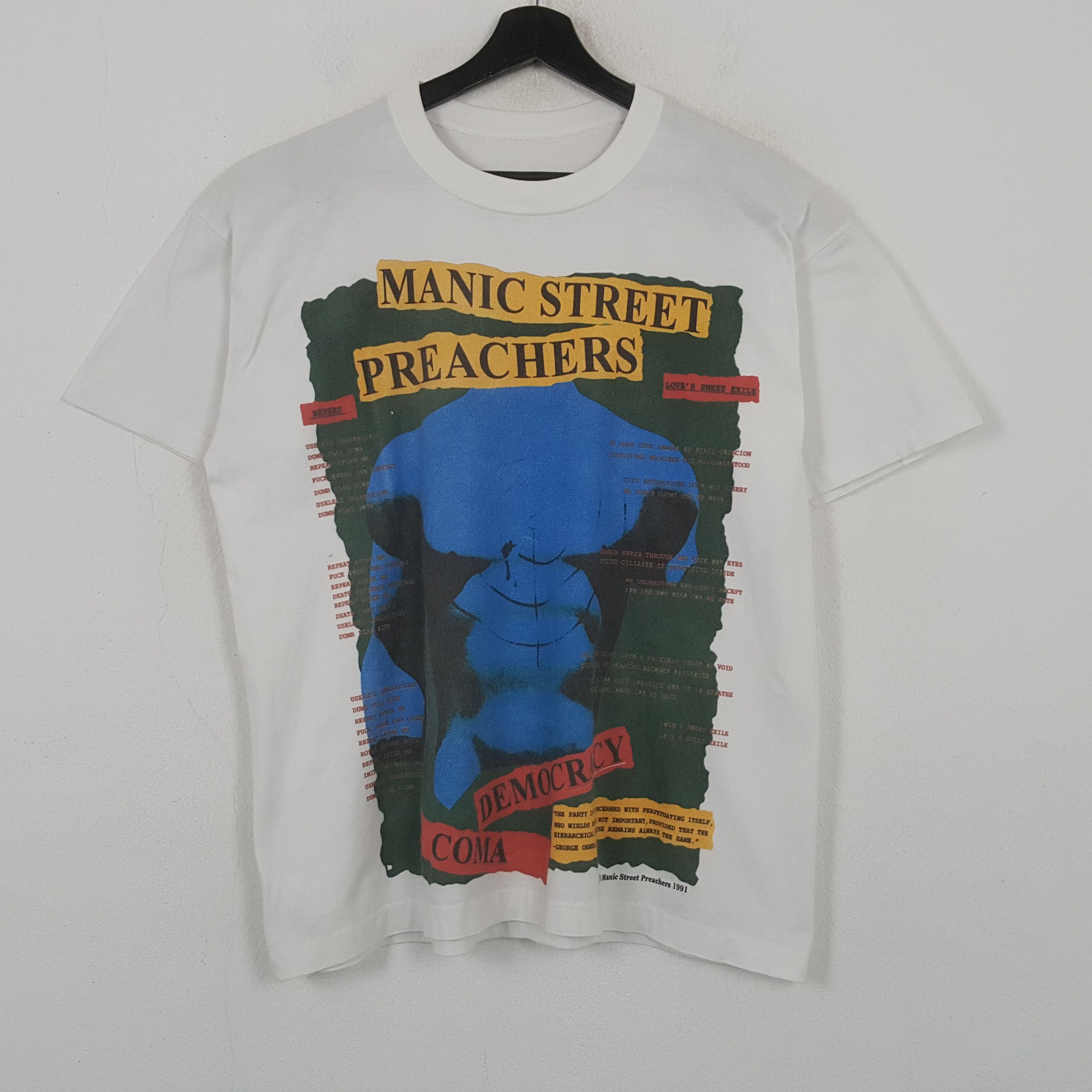 Vintage Manic Street Preachers 1991 Tshirt 32 Size US L / EU 52-54 / 3 - 1 Thumbnail