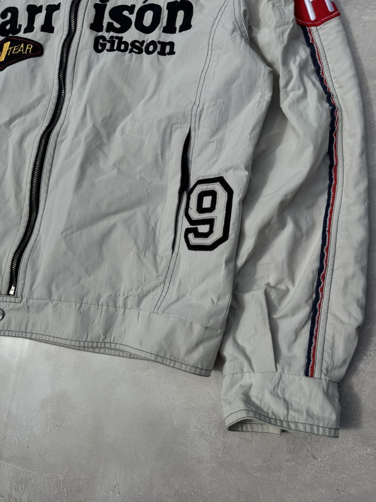 Vintage Vintage Harrison Gibson Y2k Distressed Racing Jacket Size US XL / EU 56 / 4 - 4 Thumbnail