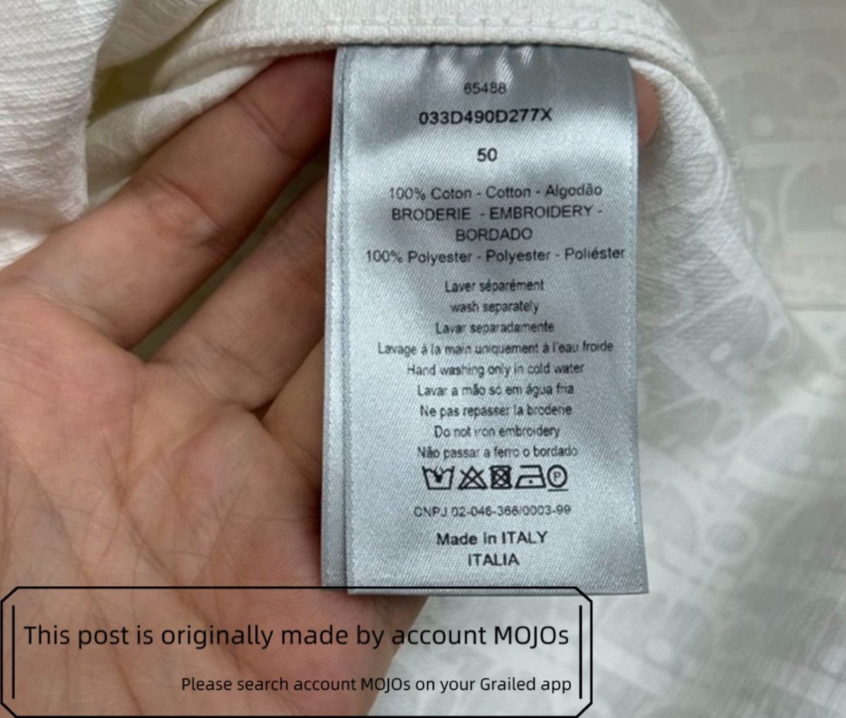 Dior Sz 50 Dior Monogram Smile Ghost Light Jacket mojos1343 Size US M / EU 48-50 / 2 - 4 Thumbnail