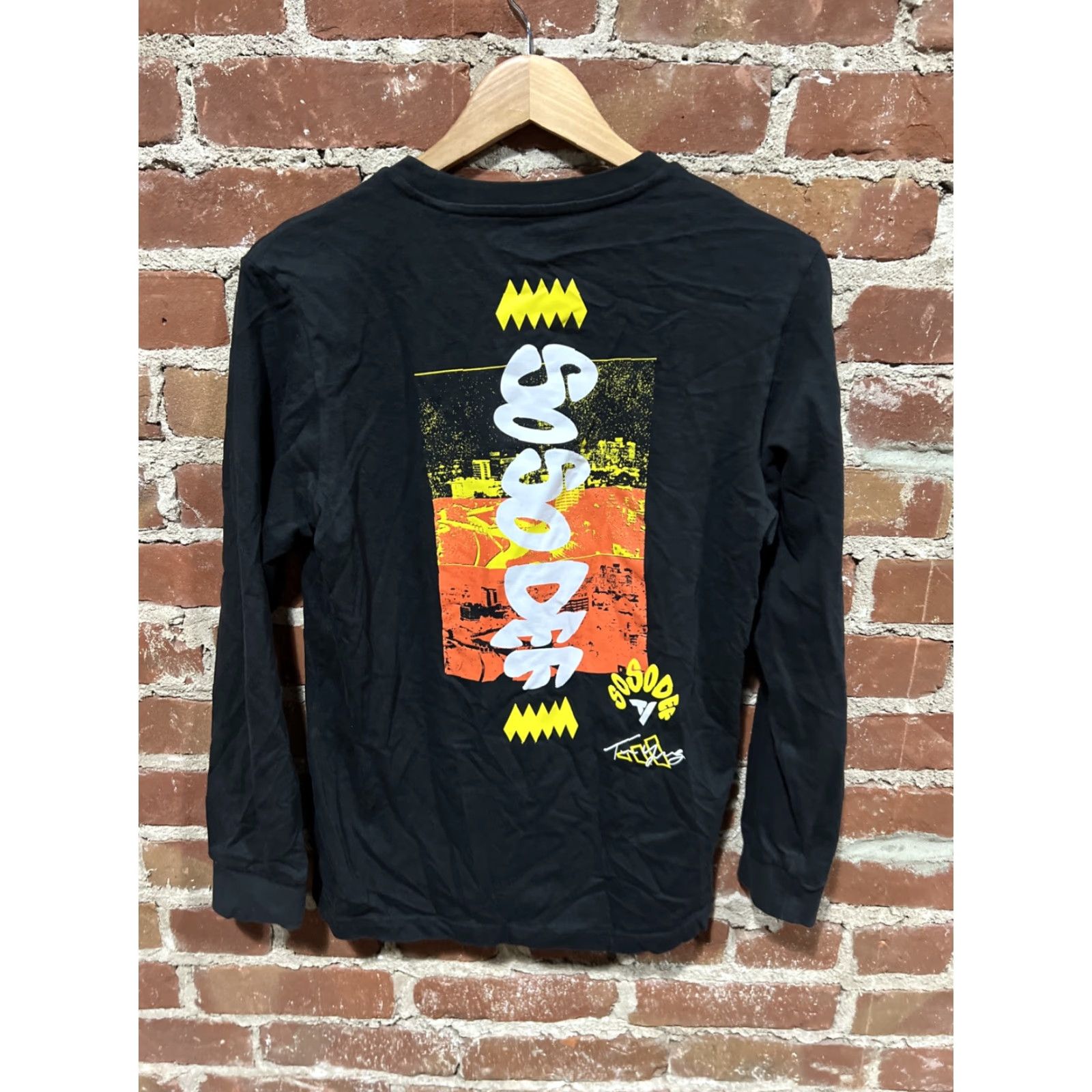 Adidas VINTAGE Adidas So So Def Long Sleeve Mens Black Shirt Small Size US S / EU 44-46 / 1 - 3 Thumbnail