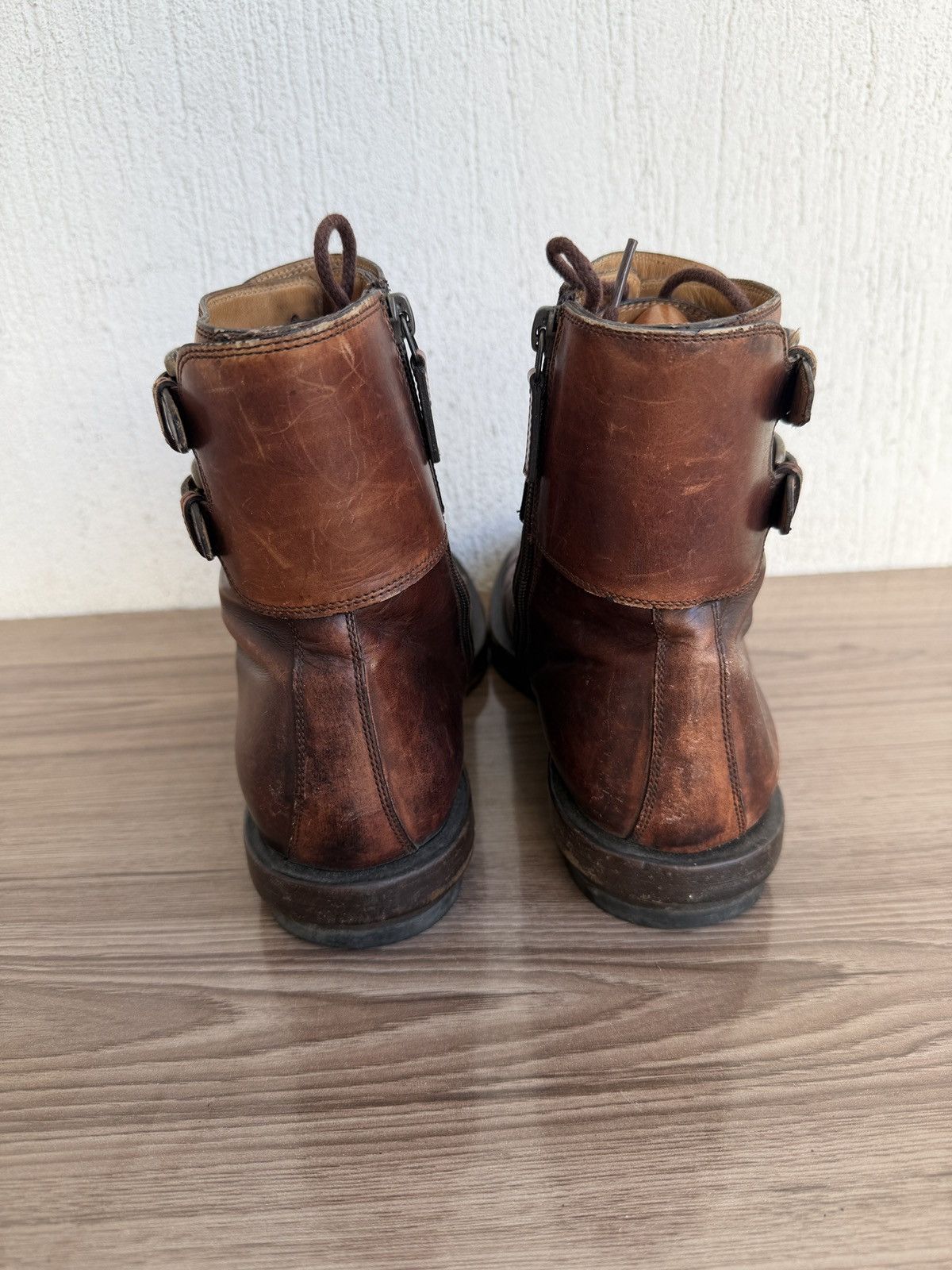 Gucci officer double buckle military boots Size US 8 / EU 41 - 14 Thumbnail