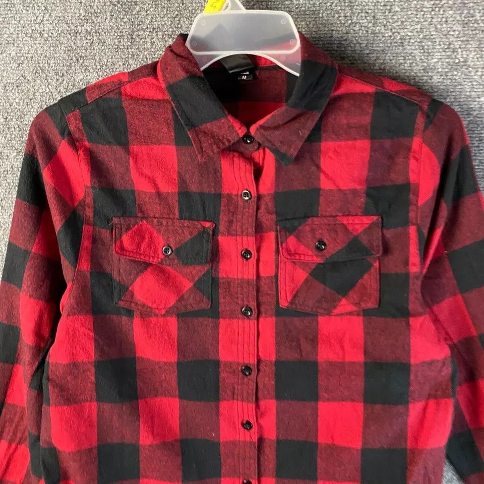 Burnside Burnside Flannel Shirt Medium Women's Red Bridesmaid M Size M / US 6-8 / IT 42-44 - 2 Thumbnail