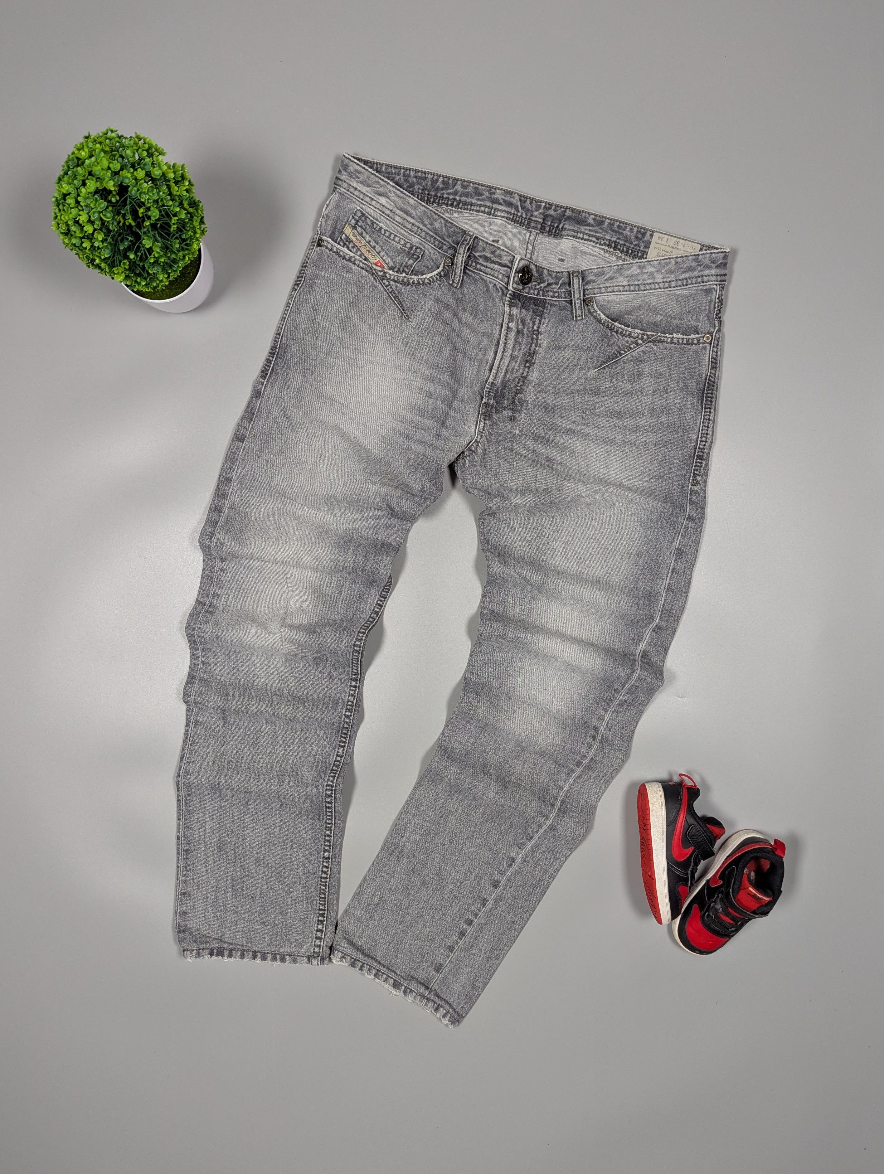 Diesel DIESEL Men's Vintage Light Gray Skinny Denim Jeans Size US 33 - 2 Thumbnail