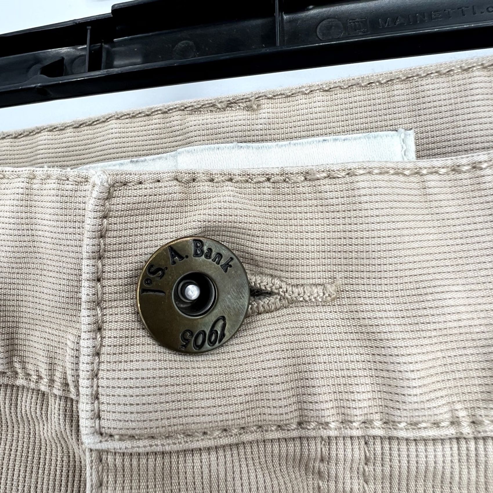 Vintage Joseph A. Bank Casual Pants 5 Pocket Beige 42x29 Men Flat Front Chino Mid Rise 29 Inseam Clothes Size US 42 / EU 58 - 3 Thumbnail