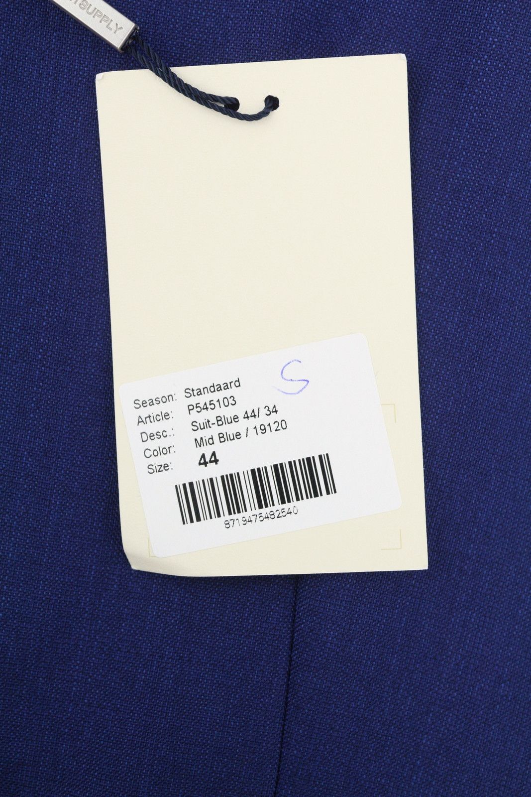 Suitsupply UK34R Blue Button-Up Single Breasted Waistcoat 89056 Size 34R - 7 Thumbnail