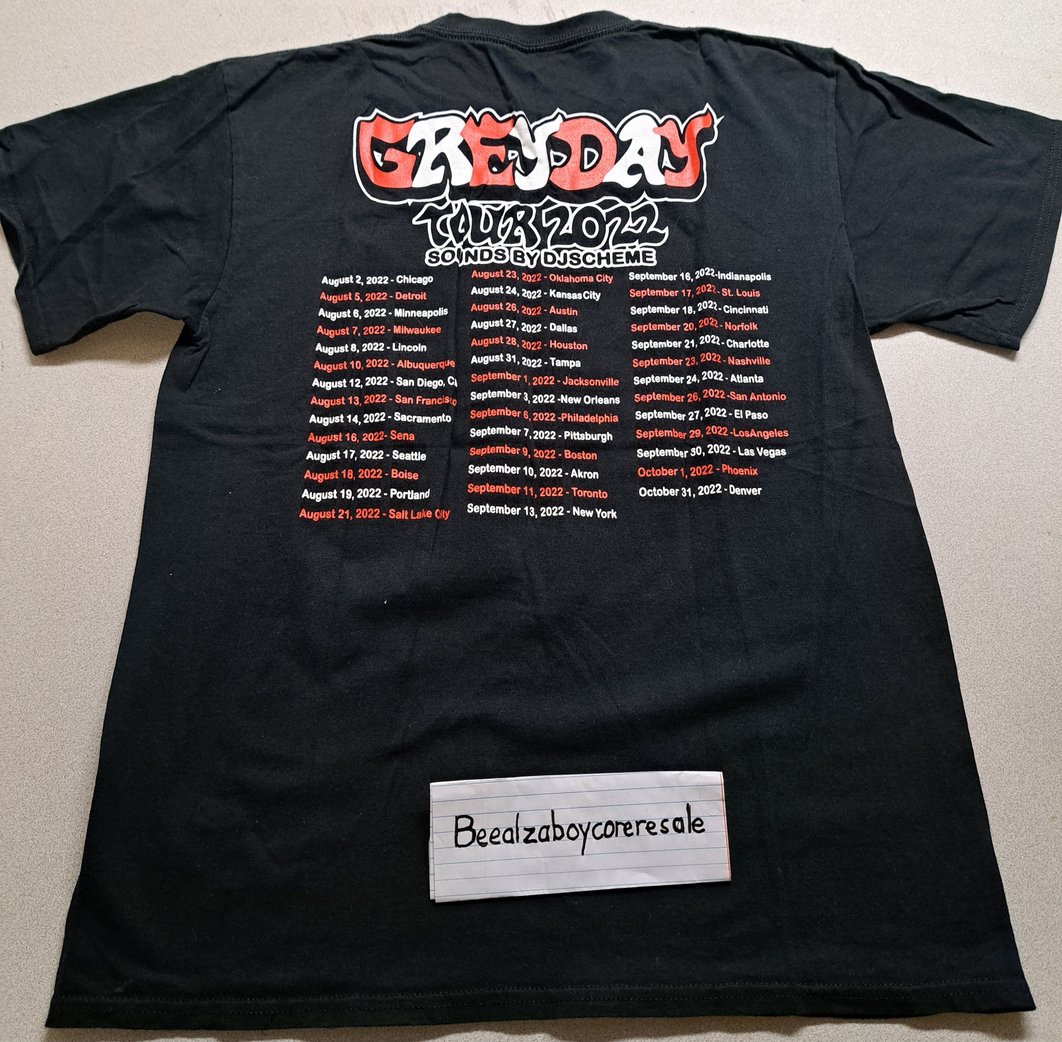 G59 Records '22 G59 tour tee Size US L / EU 52-54 / 3 - 4 Thumbnail