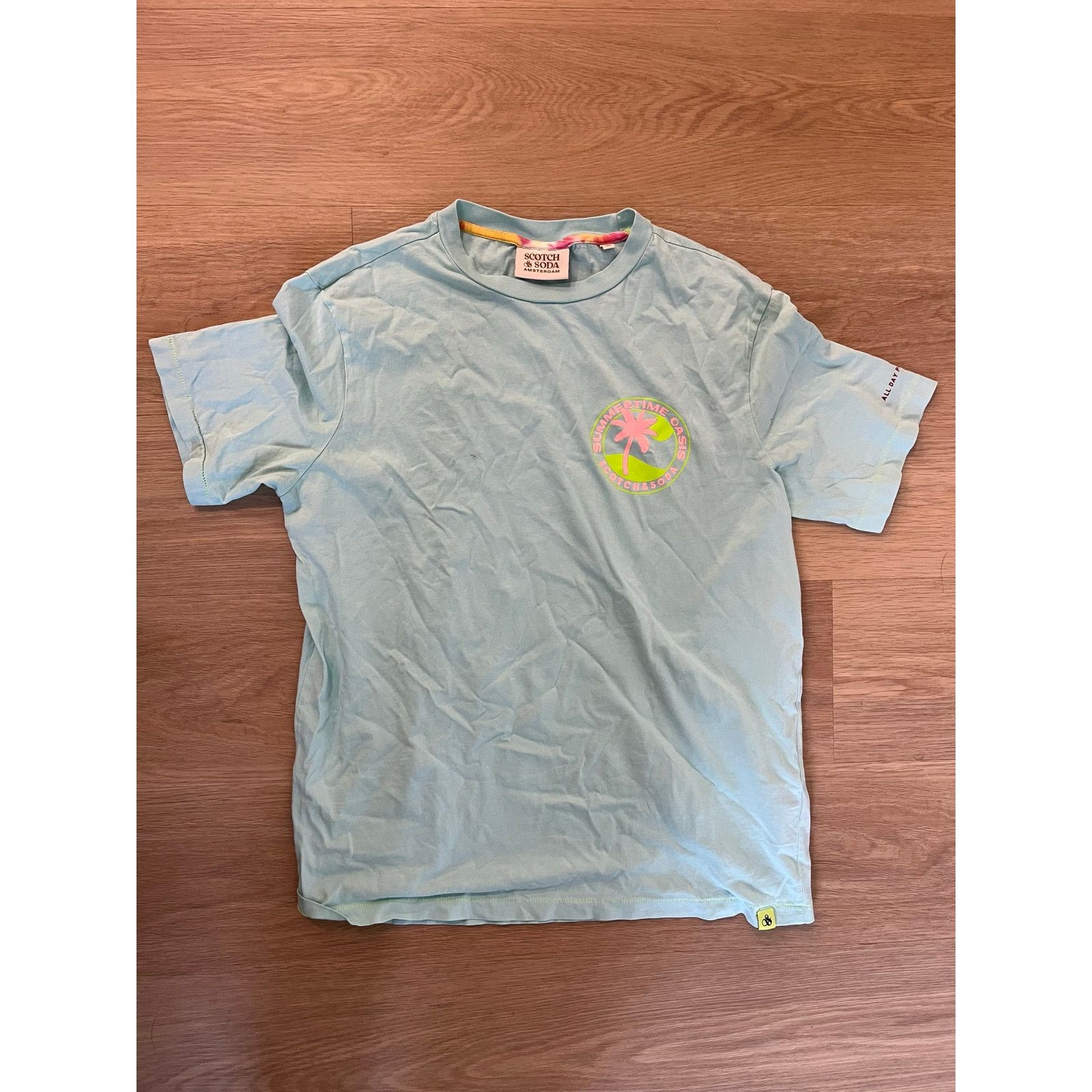 Scotch & Soda Scotch & Soda Shirt Mens Medium blue Short Sleeve Size US M / EU 48-50 / 2 - 1 Thumbnail