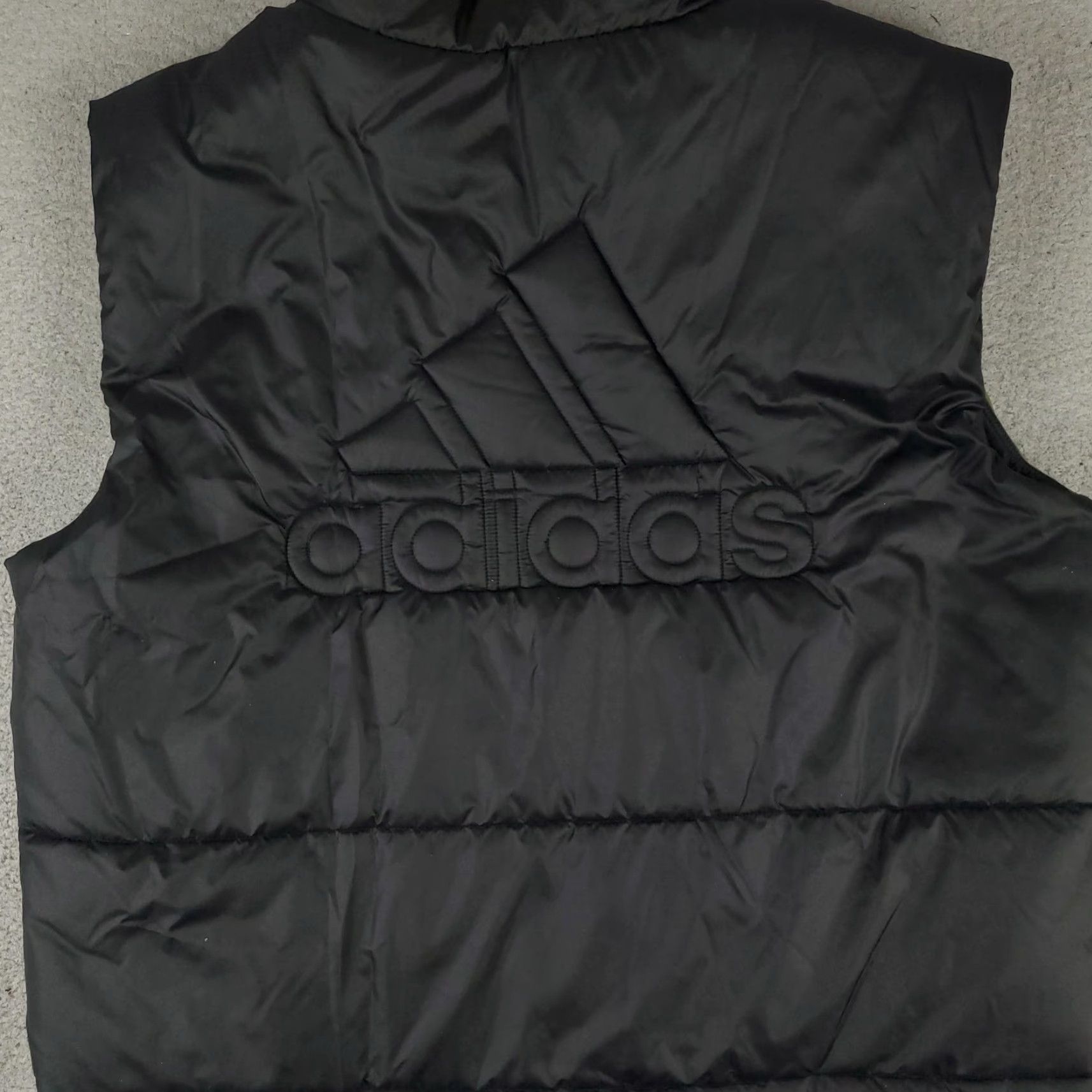 Adidas Adidas Vest Womens Large Green Black W BSC 3S Puffer Quilted Insulated Jacket Size L / US 10 / IT 46 - 4 Thumbnail