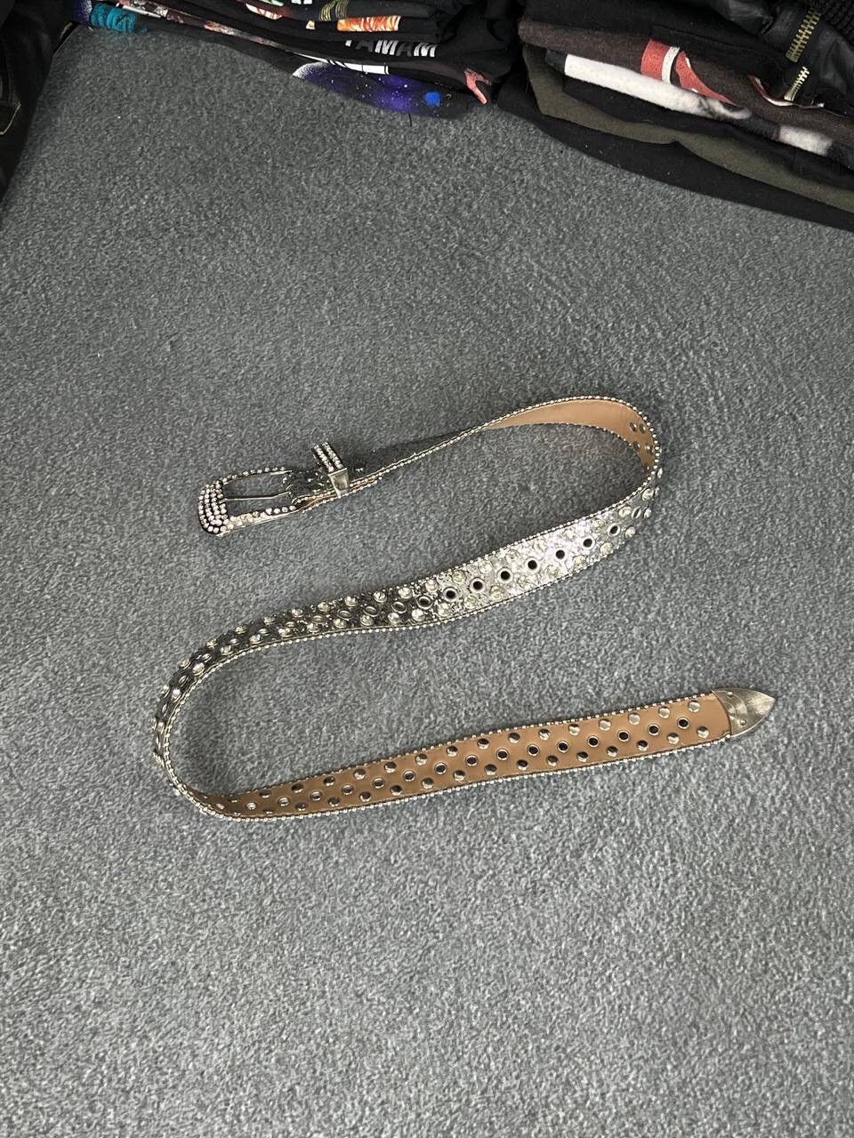 B.B. Simon Y2K Bb Simons Style Y2K Rhinestones Glam Belt Size ONE SIZE - 1 Thumbnail