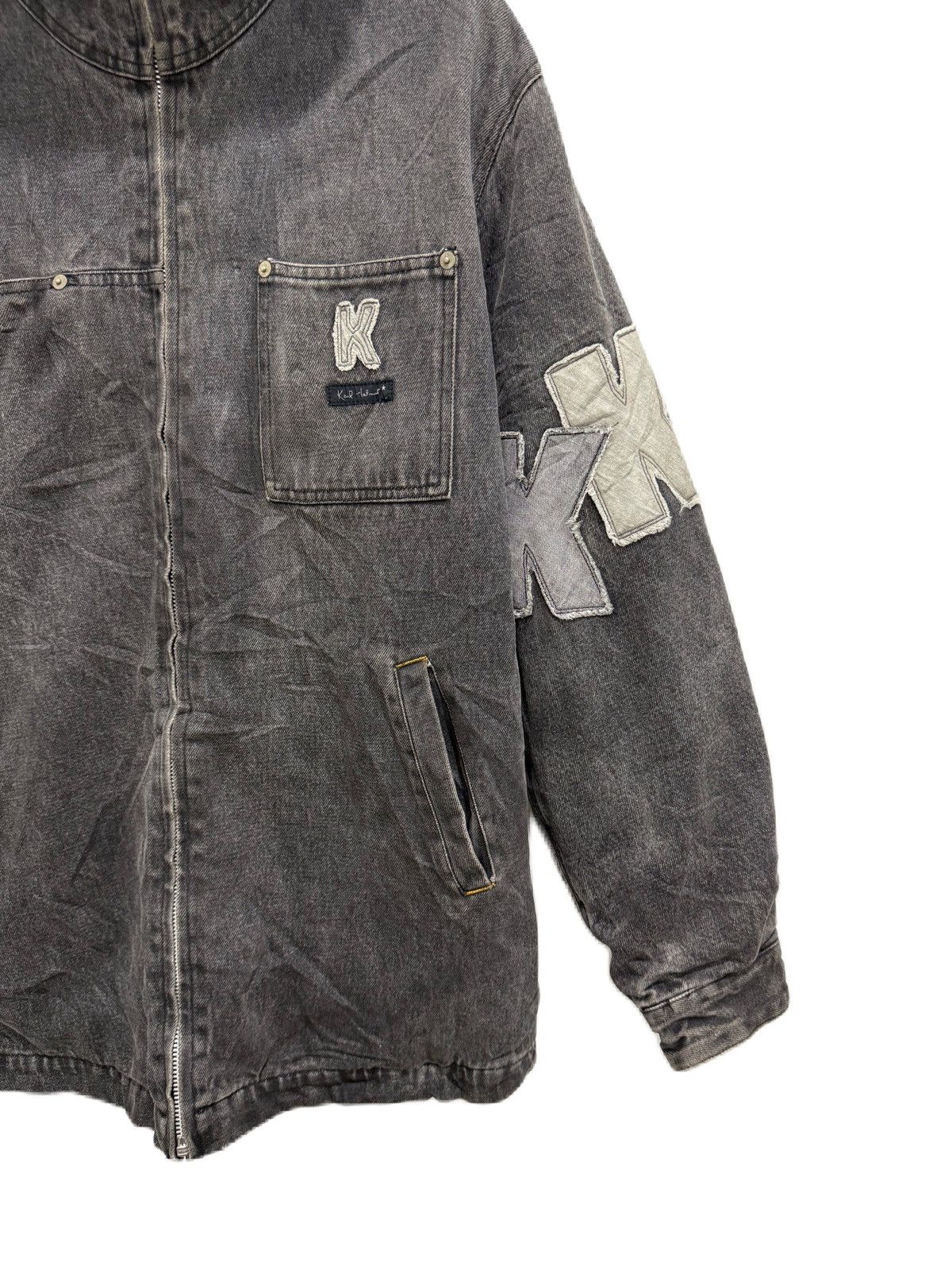 Karl Helmut JAPAN BRAND Karl Helmut Vintage Washed Denim Jacket K Patch Size US L / EU 52-54 / 3 - 4 Thumbnail