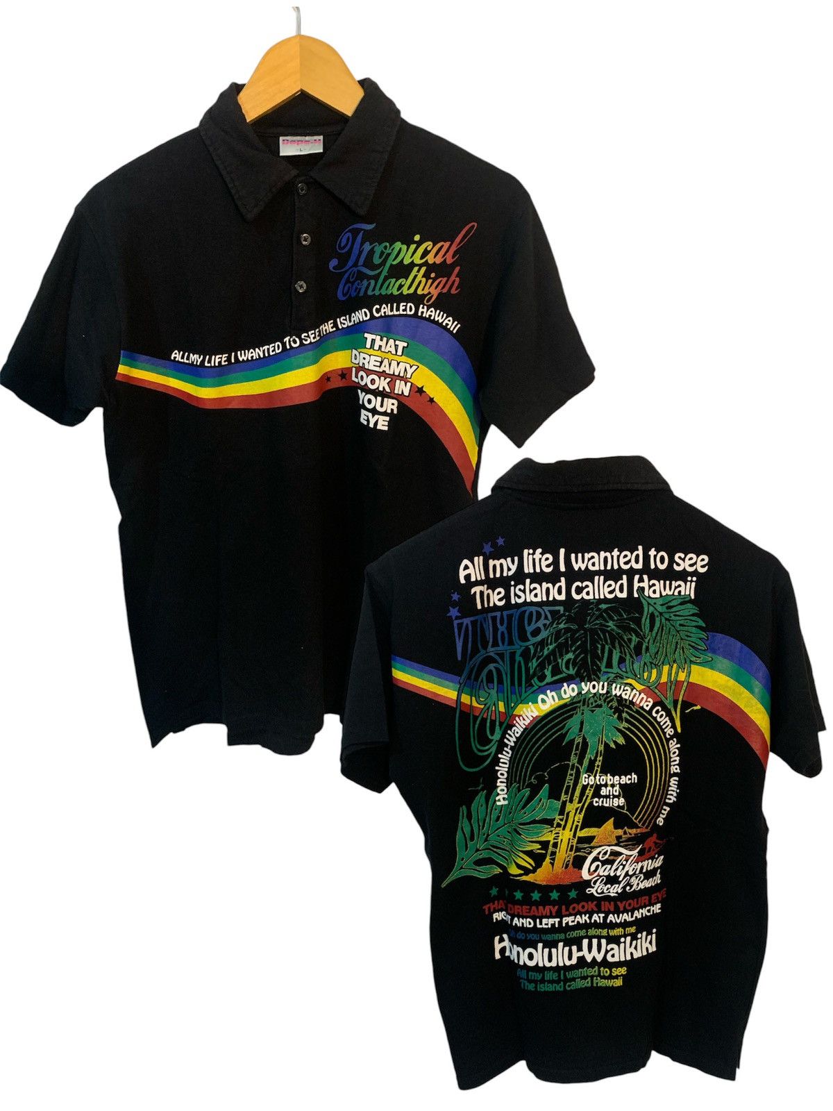 14th Addiction × If Six Was Nine × Le Grande Bleu (L.G.B.) Japanese poem surf kapital styel Size US L / EU 52-54 / 3 - 1 Thumbnail