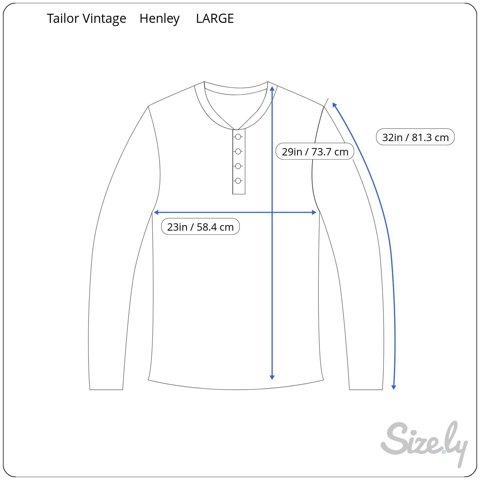Designer Tailor Vintage Men Henley Shirt Large Raglan Long Sleeve NEW Size US L / EU 52-54 / 3 - 7 Thumbnail