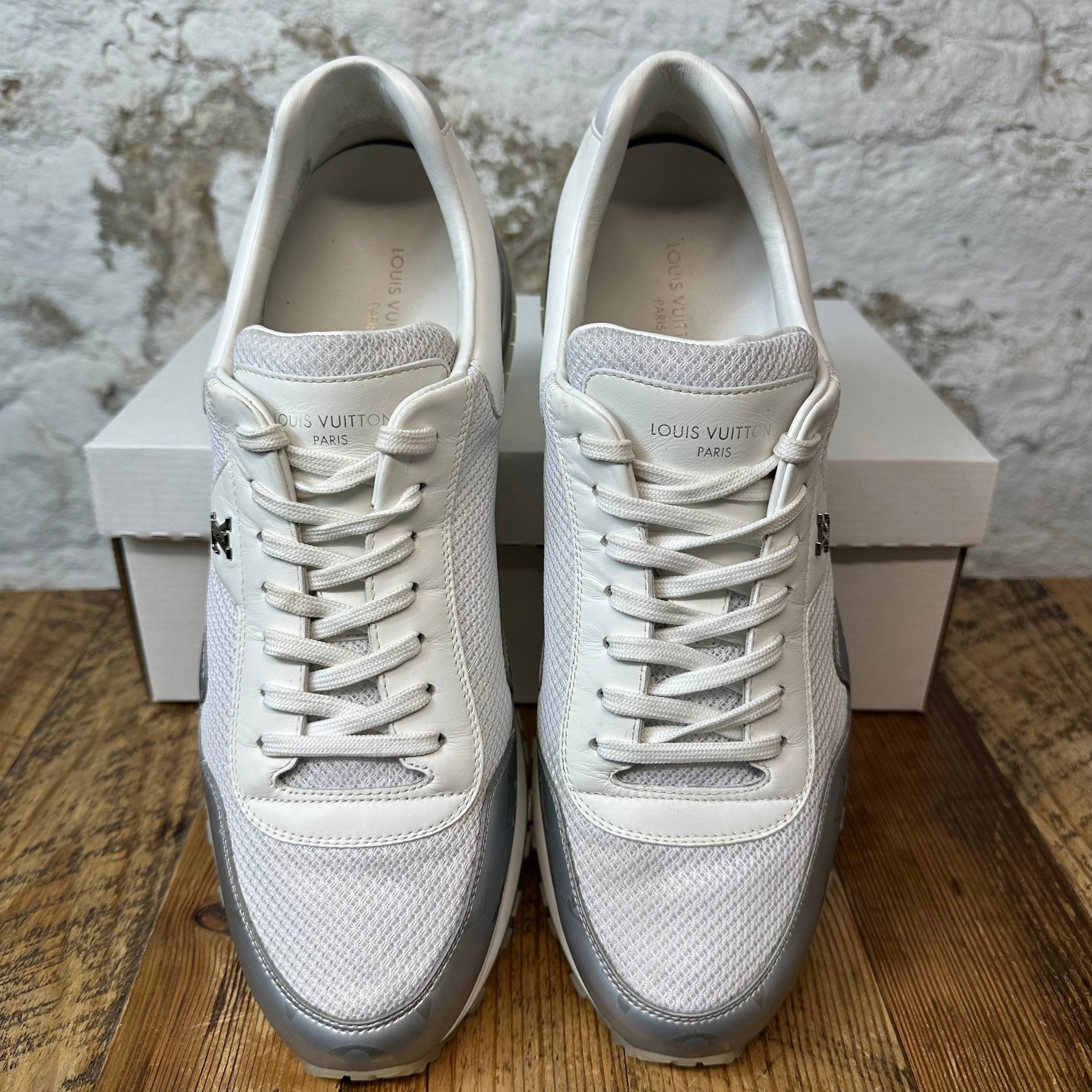 Louis Vuitton Louis Vuitton Silver White Runaway Sneaker Sz 11 (9.5LV) Size US 11 / EU 44 - 3 Thumbnail