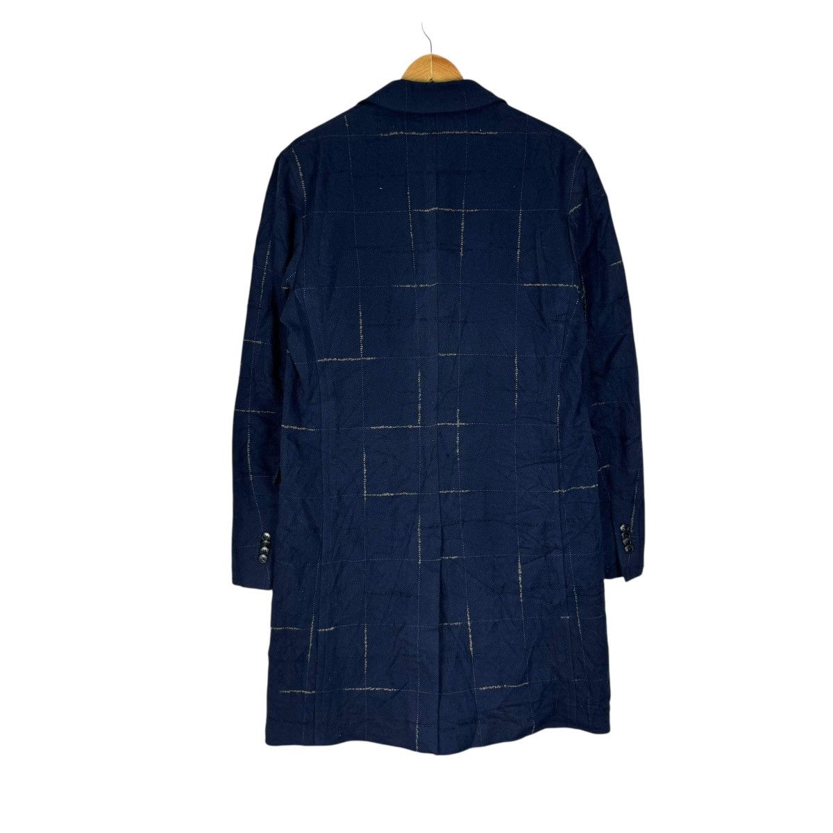 Boglioli ❄️BOGLIOLI STRIPED DISTRESS LONG COAT JACKET Size US M / EU 48-50 / 2 - 6 Thumbnail