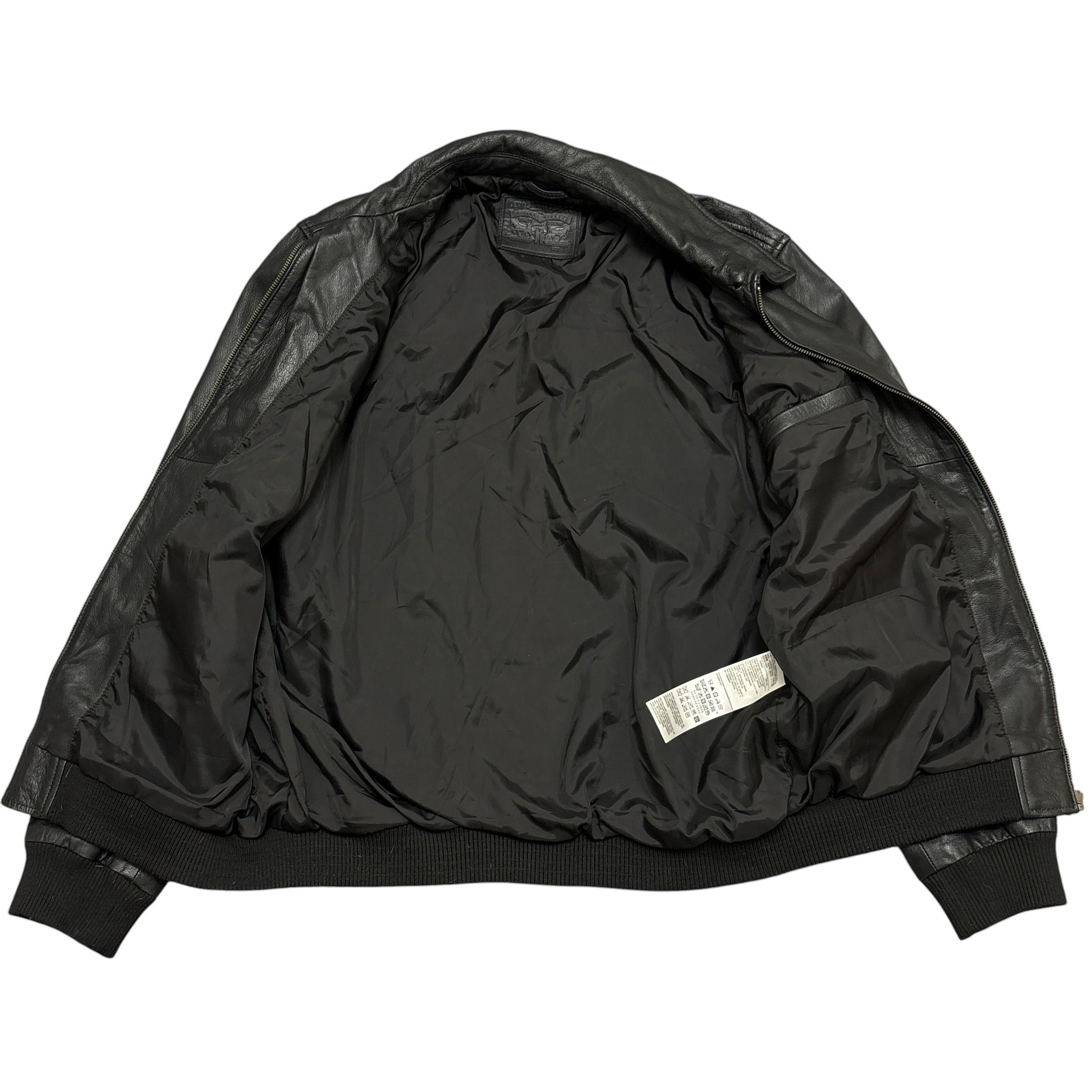 Levi's Levi's Goat Leather Jacket Aviator Bomber Jacket Zip Pockets Size US L / EU 52-54 / 3 - 4 Thumbnail