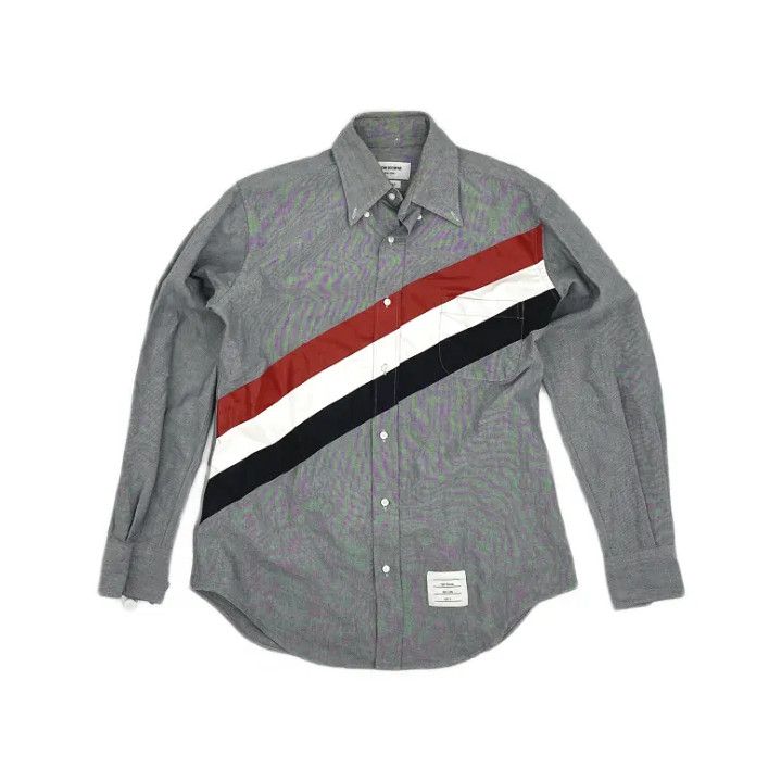 Thom Browne Thom Browne Stylish Long Sleeve Shirt Size US S / EU 44-46 / 1 - 1 Thumbnail