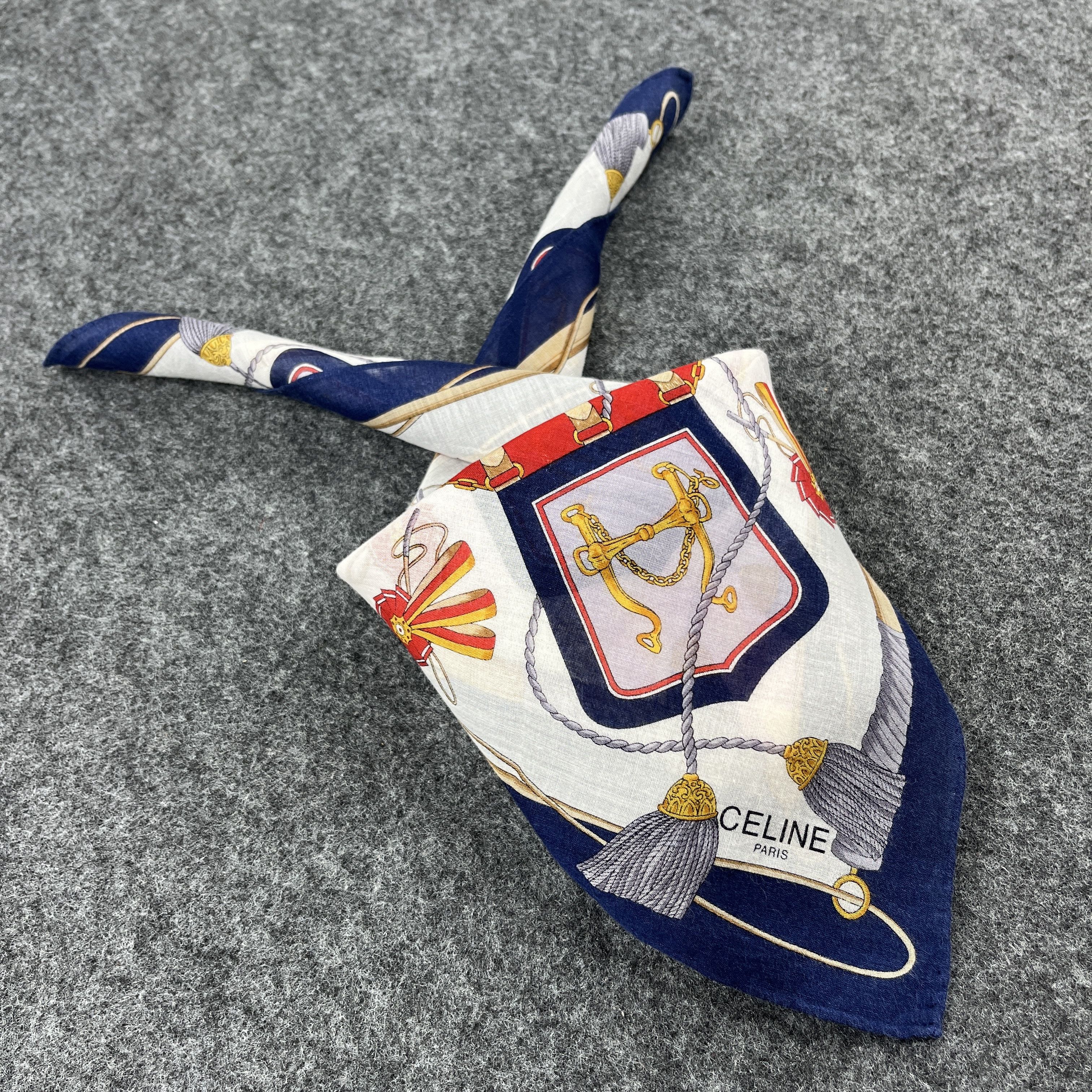 Celine Vintage Celine Handkerchief / Neckerchief / Headscarf B140 Size ONE SIZE - 9 Thumbnail