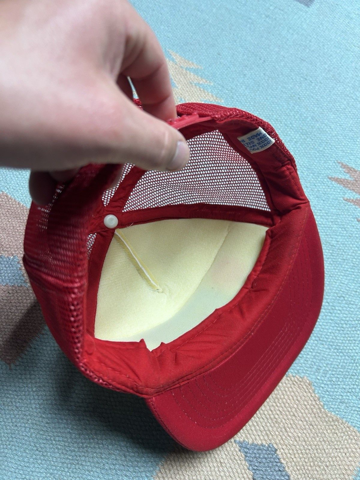 Vintage Vtg trucker hat mesh UD trucks red white blue logo snapback Size ONE SIZE - 6 Thumbnail