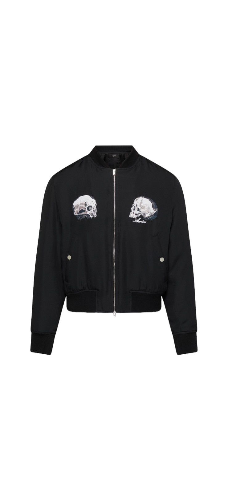 image of Amiri Dual Skull Bomber Jacket in Black, Men's (Size Medium)